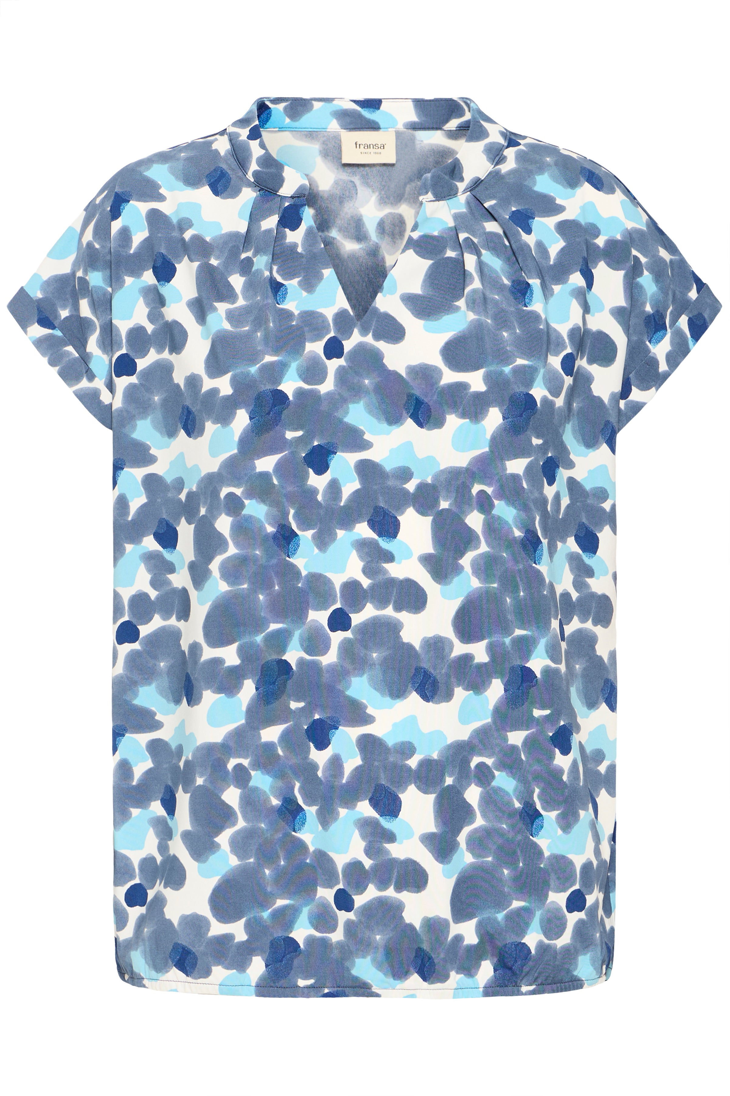 Fransa Seen 6 T-shirt Bering Sea Art Blå