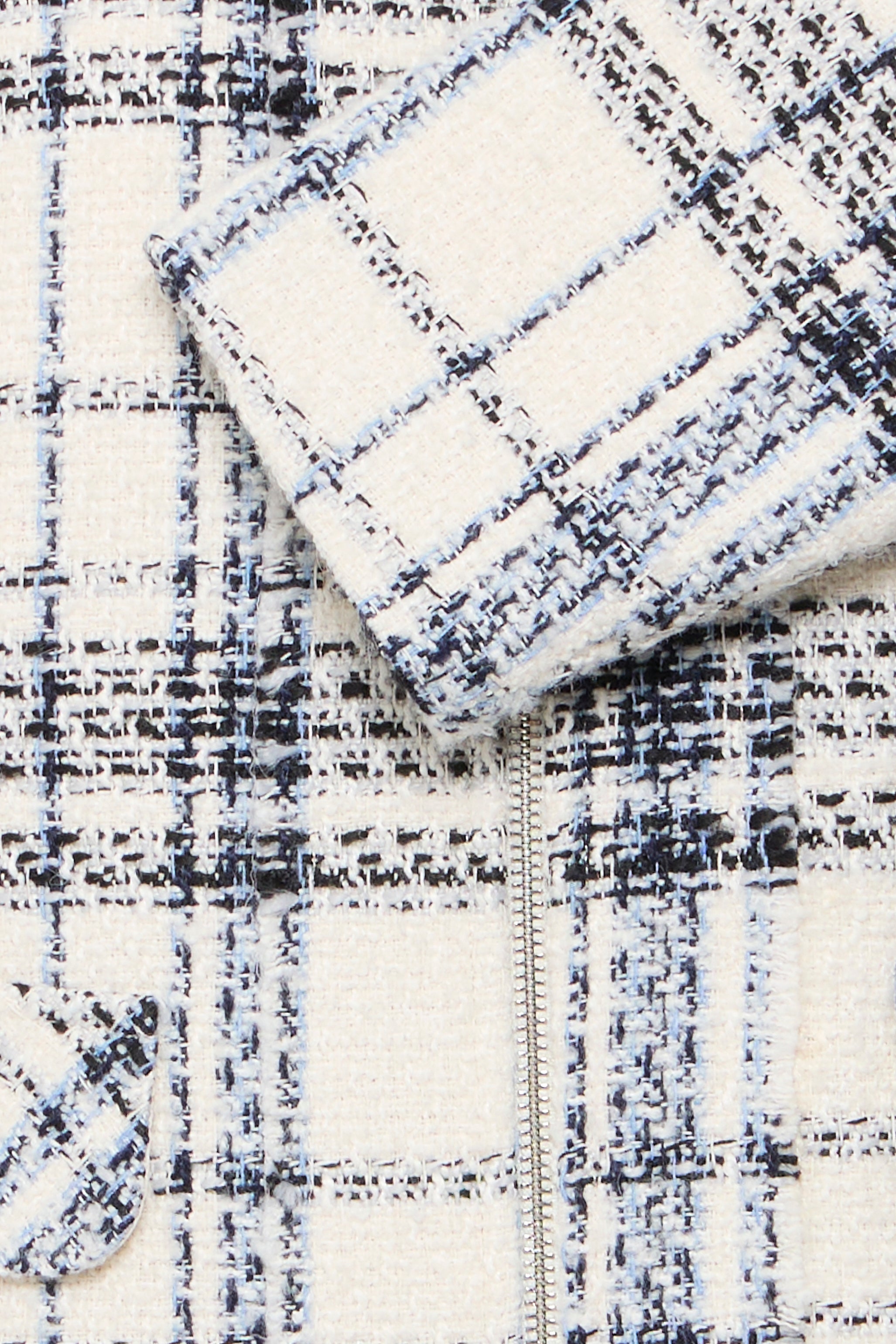 Fransa Amaya 1 Jakke Bering Sea Art Creme Sort Blå