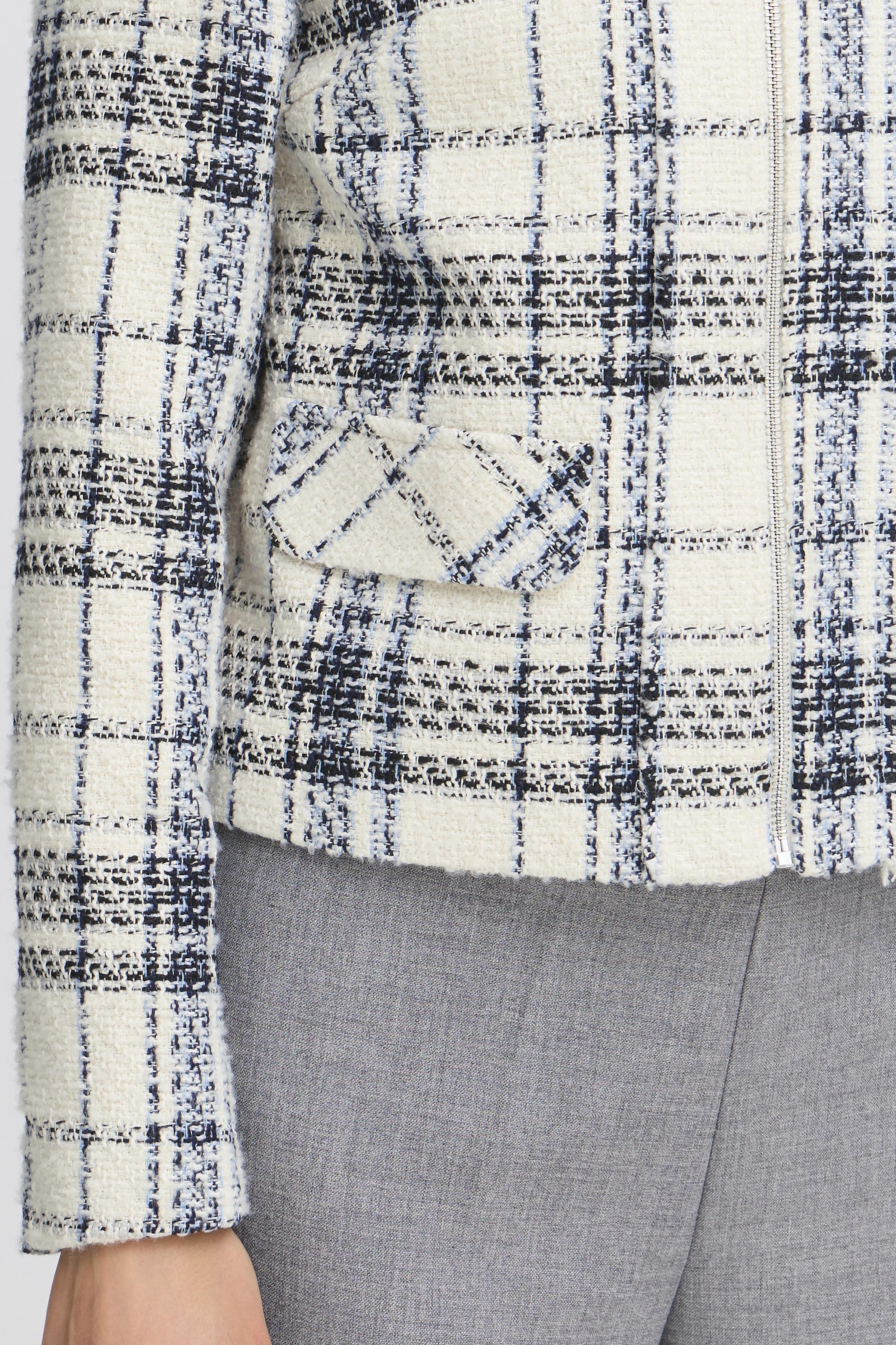 Fransa Amaya 1 Jakke Bering Sea Art Creme Sort Blå