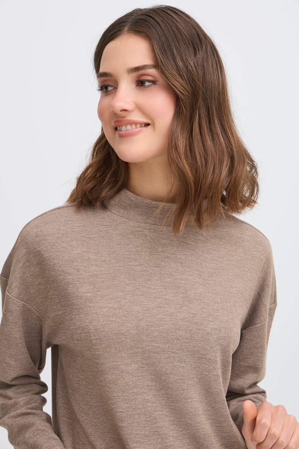 Fransa Izabella 1 Pullover Taupe Brun