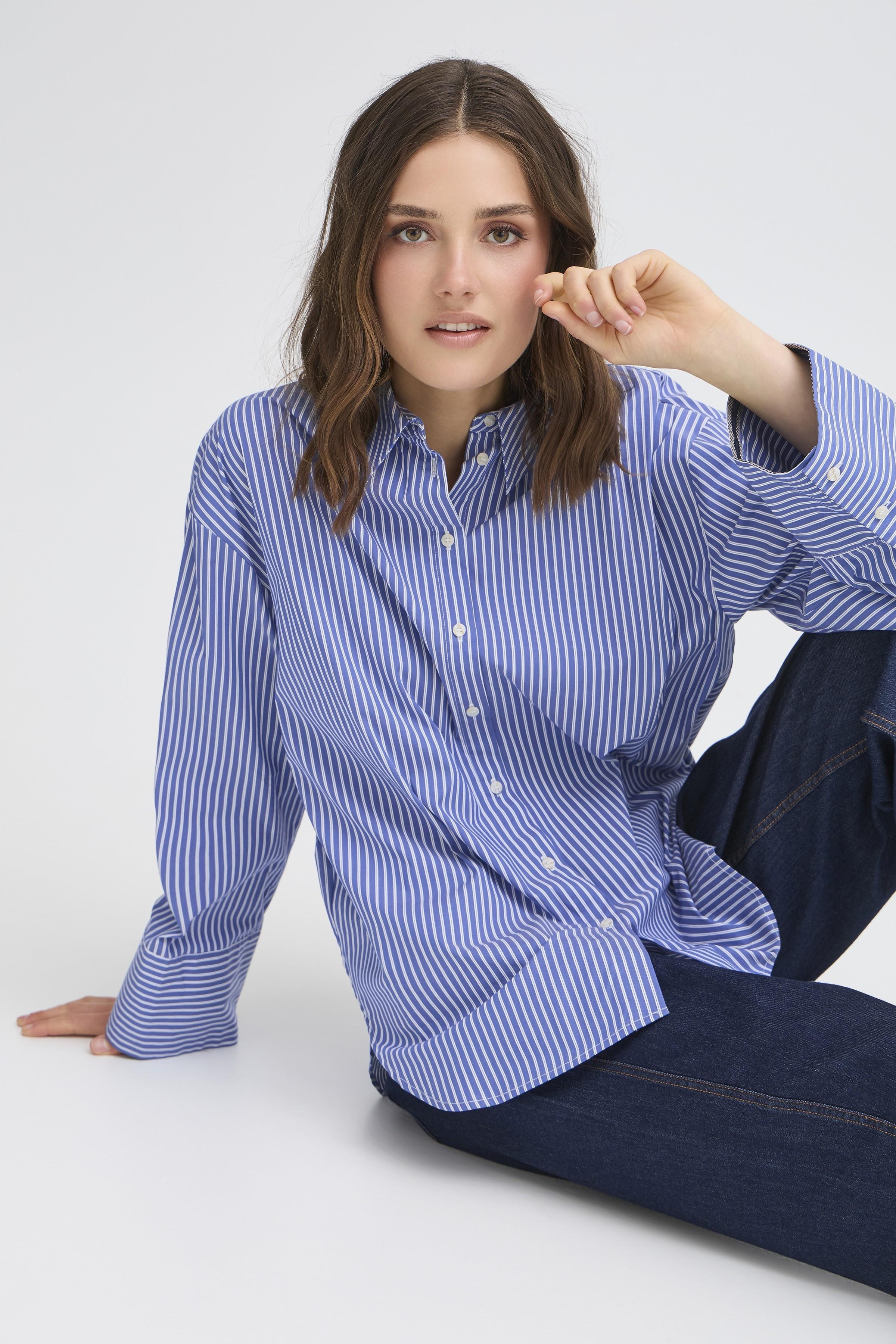 Fransa Fina 1 Skjorte Night Sky Blå