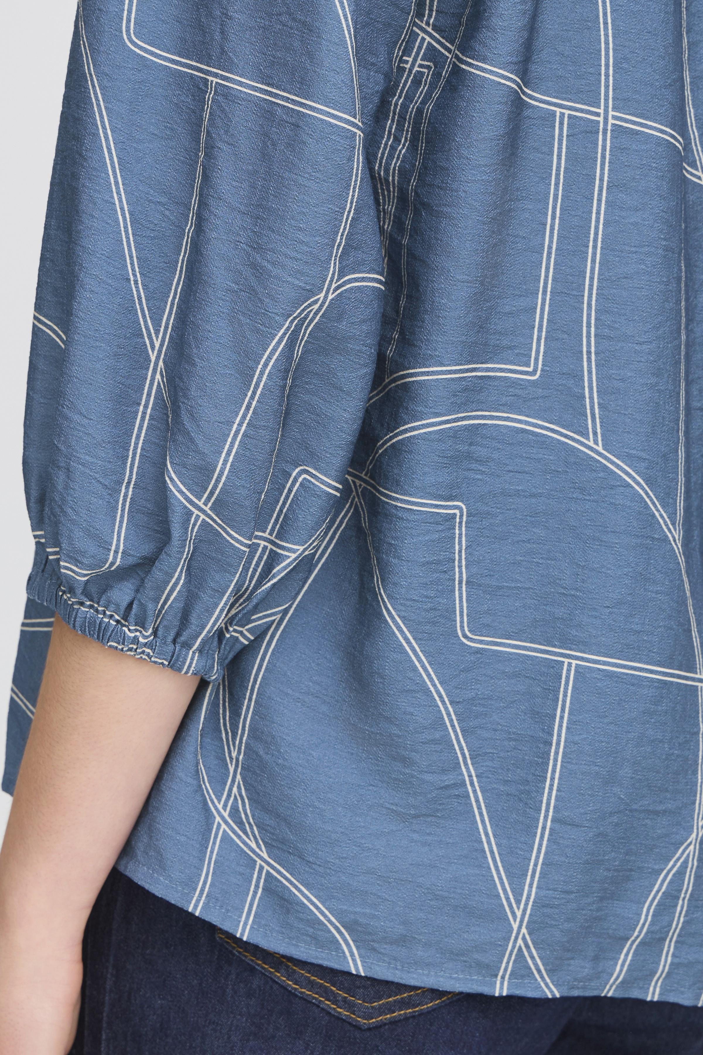 Fransa Daphne 1 Bluse Bering Sea Art Blå