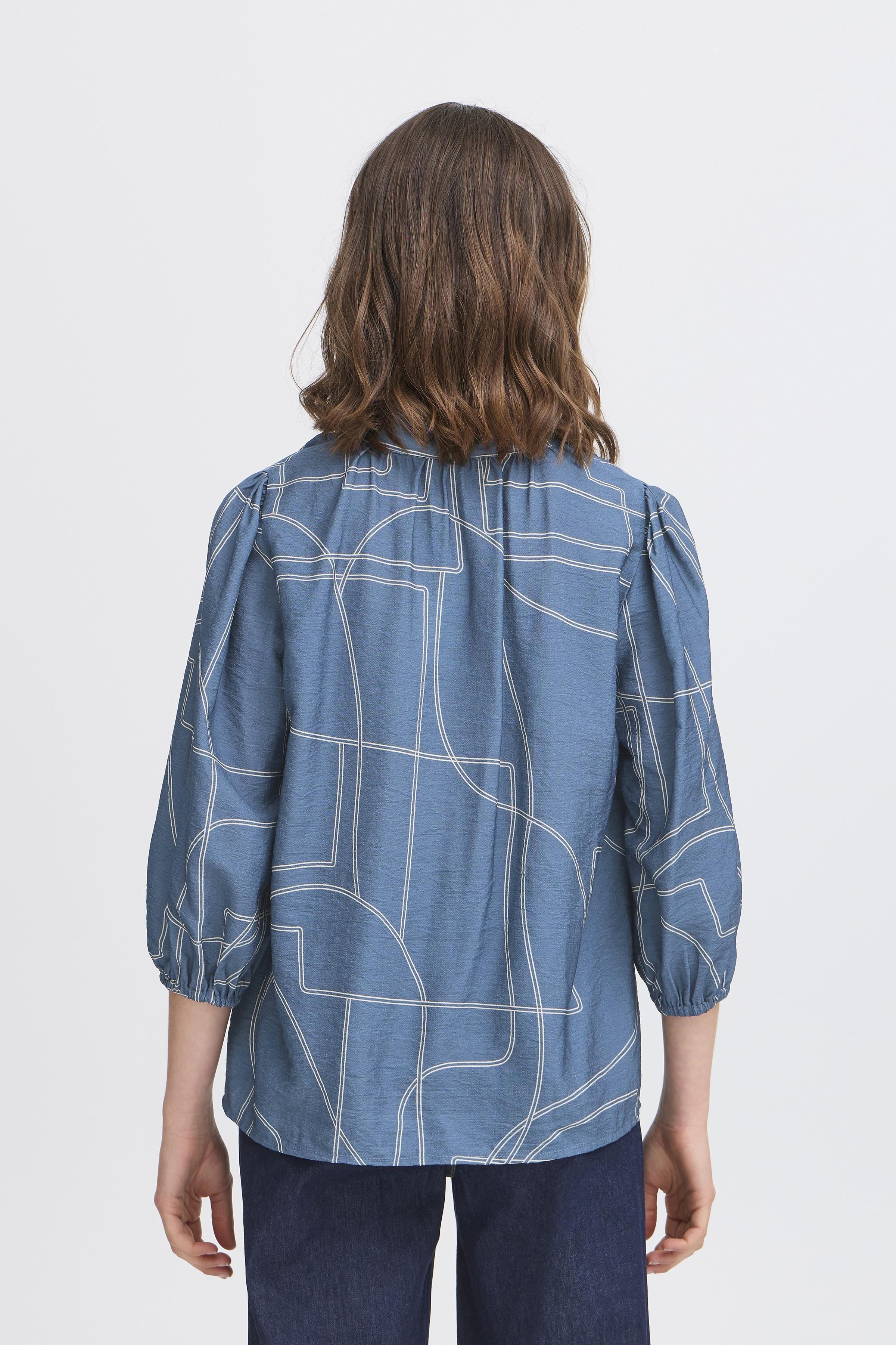 Fransa Daphne 1 Bluse Bering Sea Art Blå