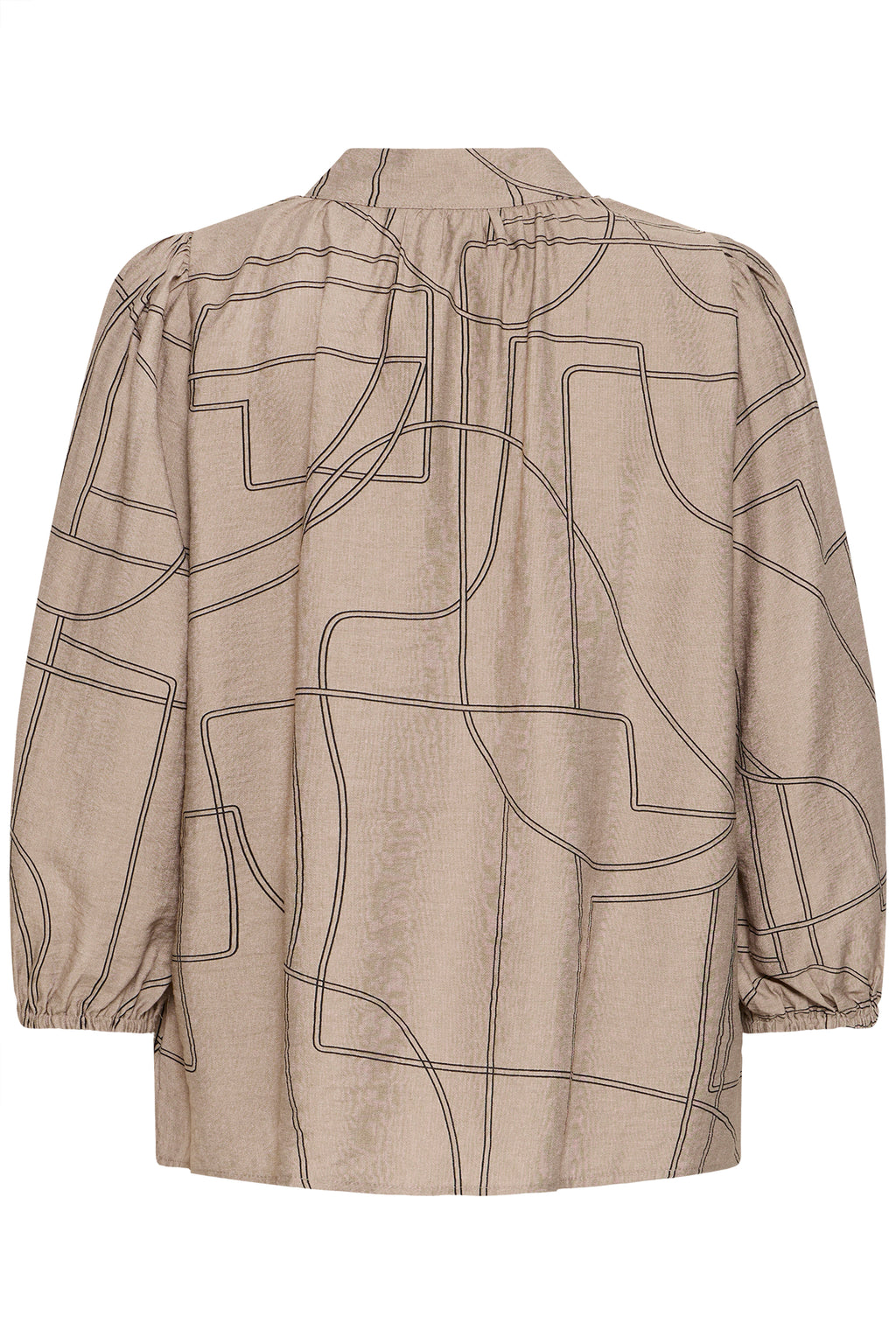 Fransa Daphne 1 Bluse Desert Taupe Art Brun