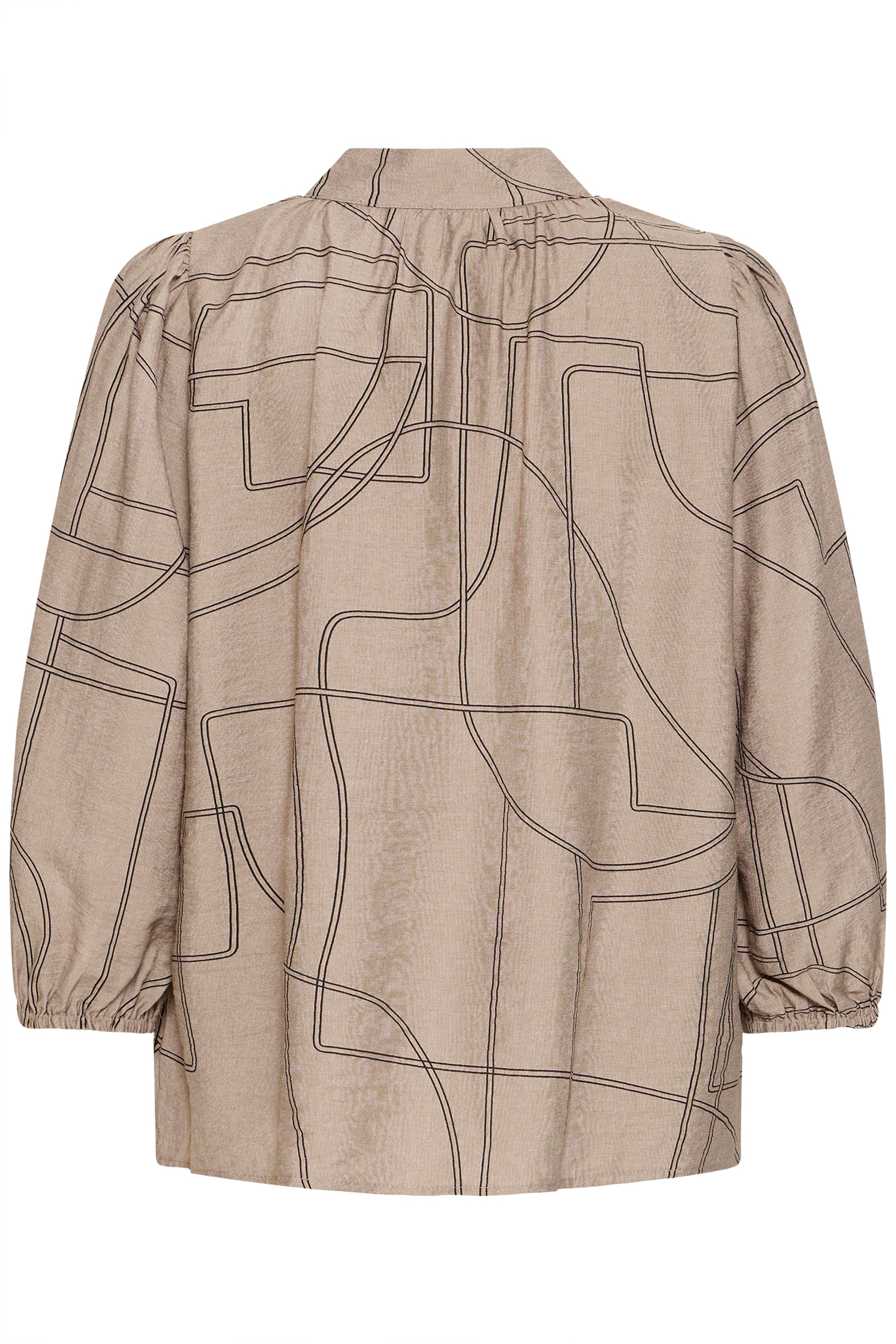 Fransa Daphne 1 Bluse Desert Taupe Art Brun