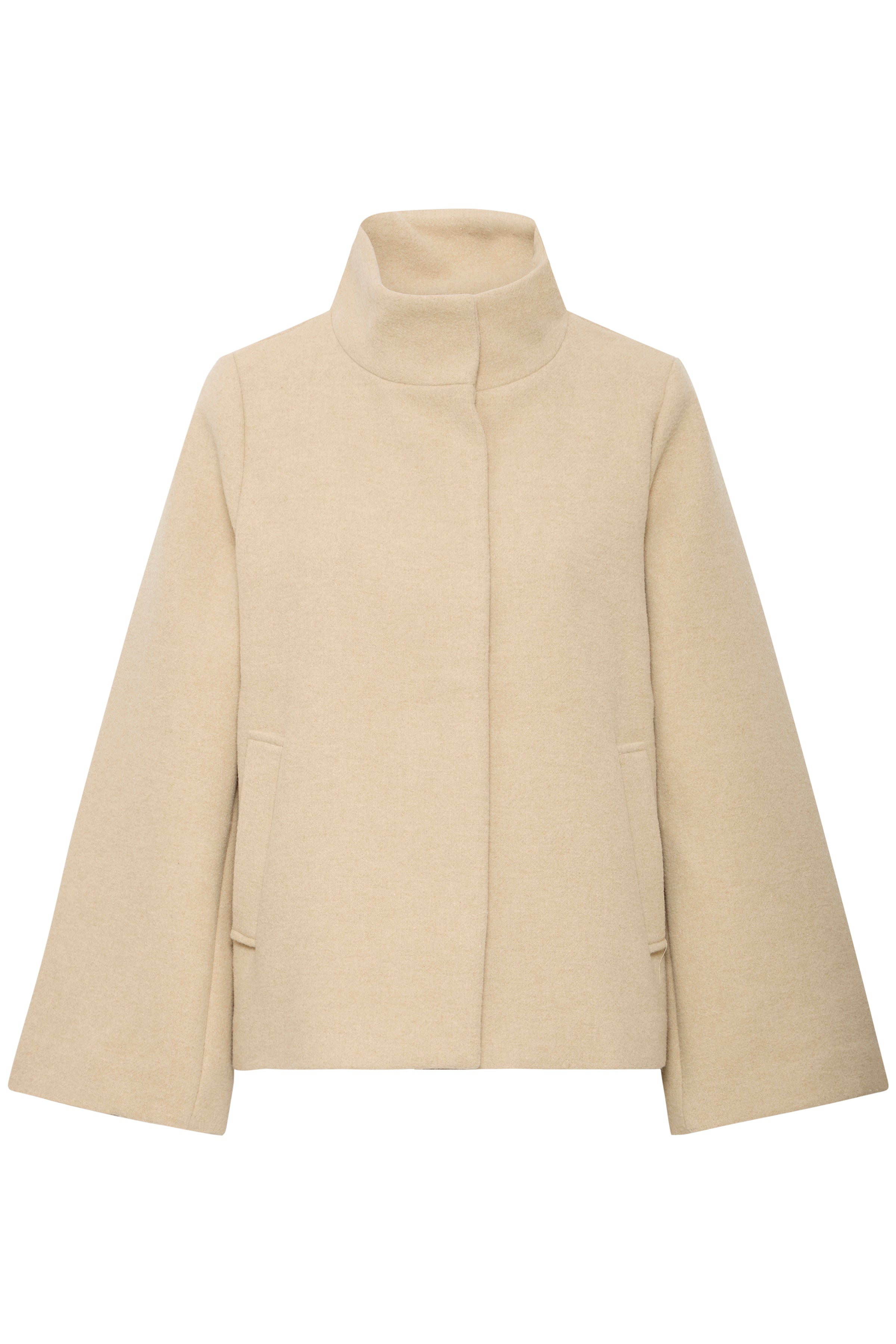 Fransa Charlotte Jakke Sand Melange