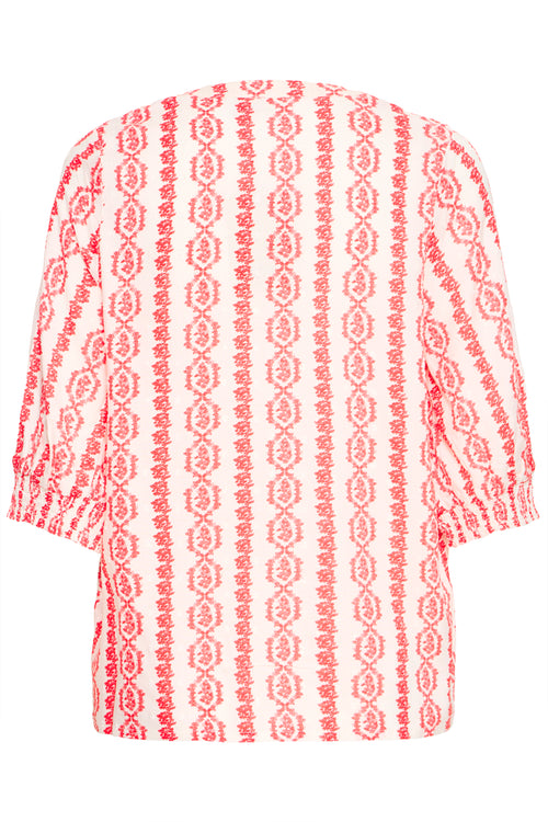 Fransa Sophia Skjorte 1 Print Rød