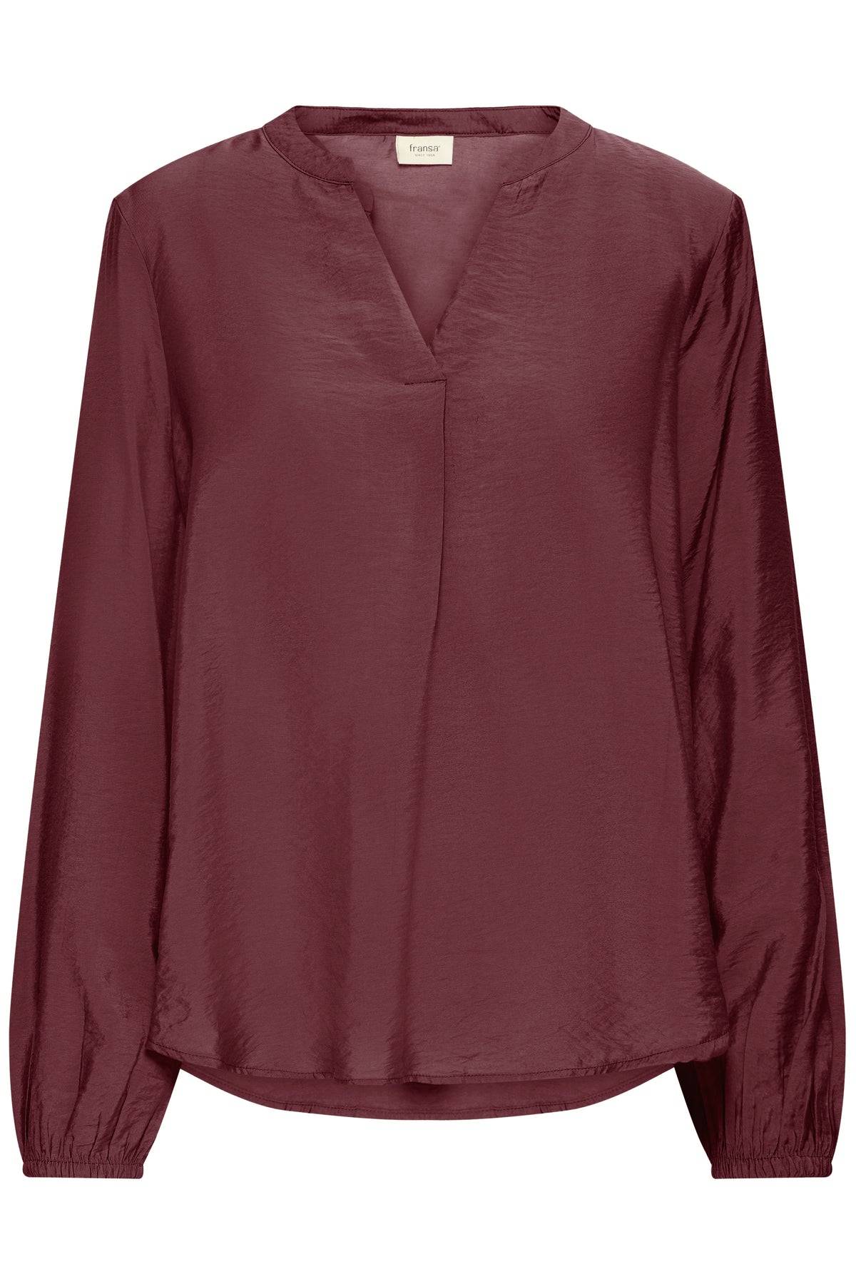 Fransa Sie Bluse 1 Fudge Rød