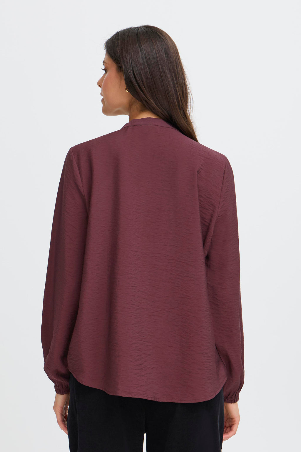 Fransa Sie Bluse 1 Fudge Rød