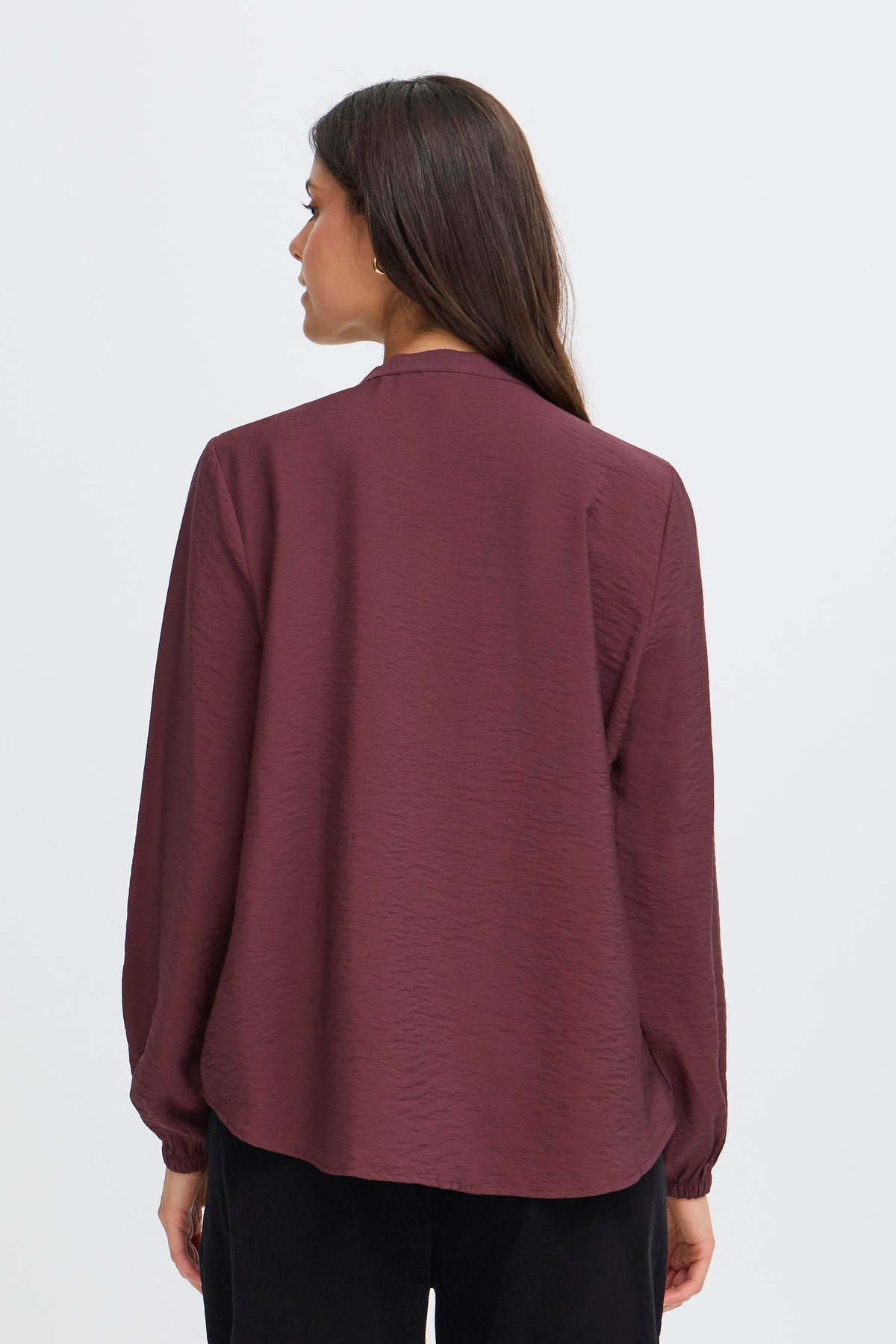 Fransa Sie Bluse 1 Fudge Rød