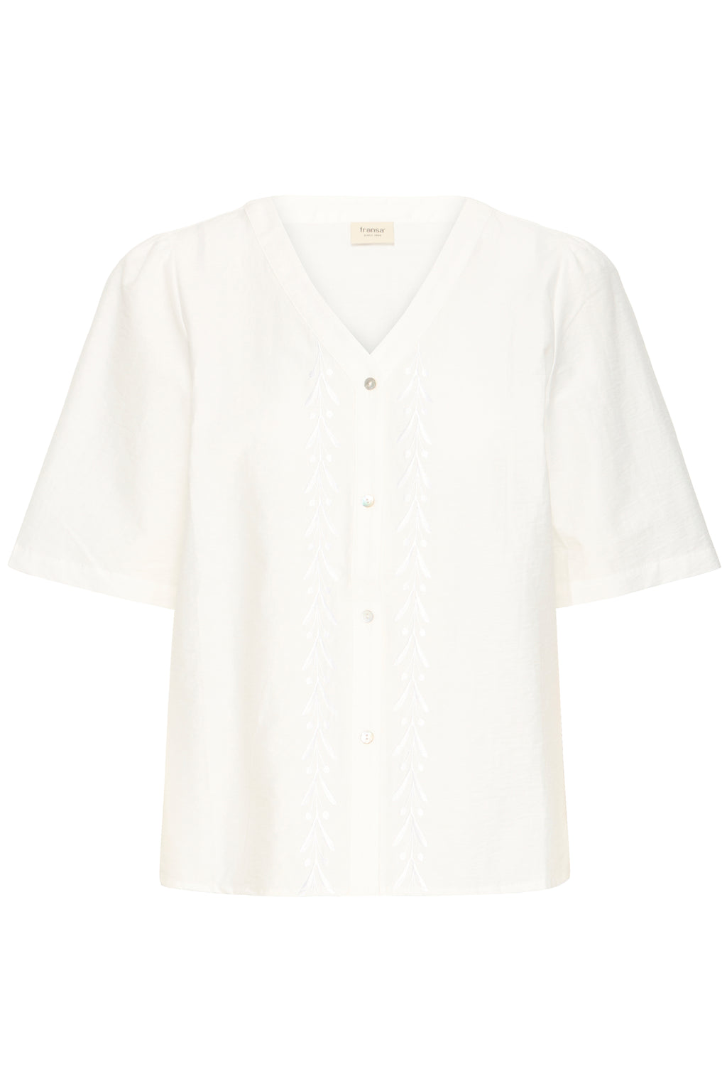 Fransa Martina Skjorte 1 Blanc De Blanc Hvid
