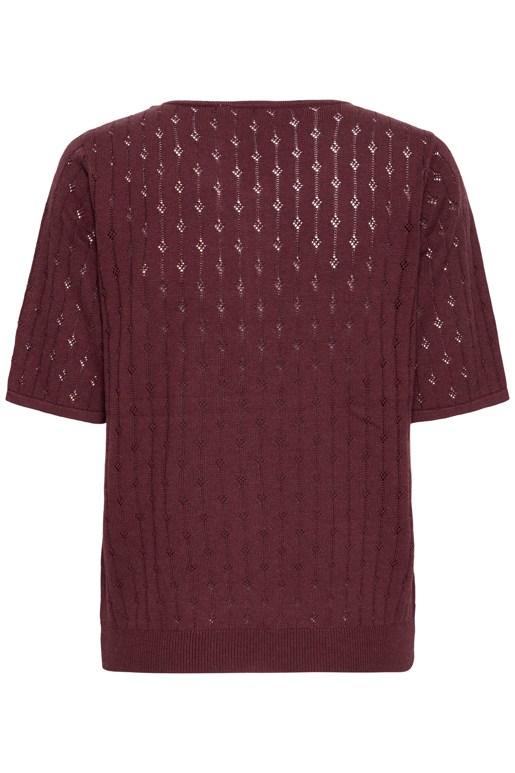 Fransa Pointella Pullover 2 Fudge Rød