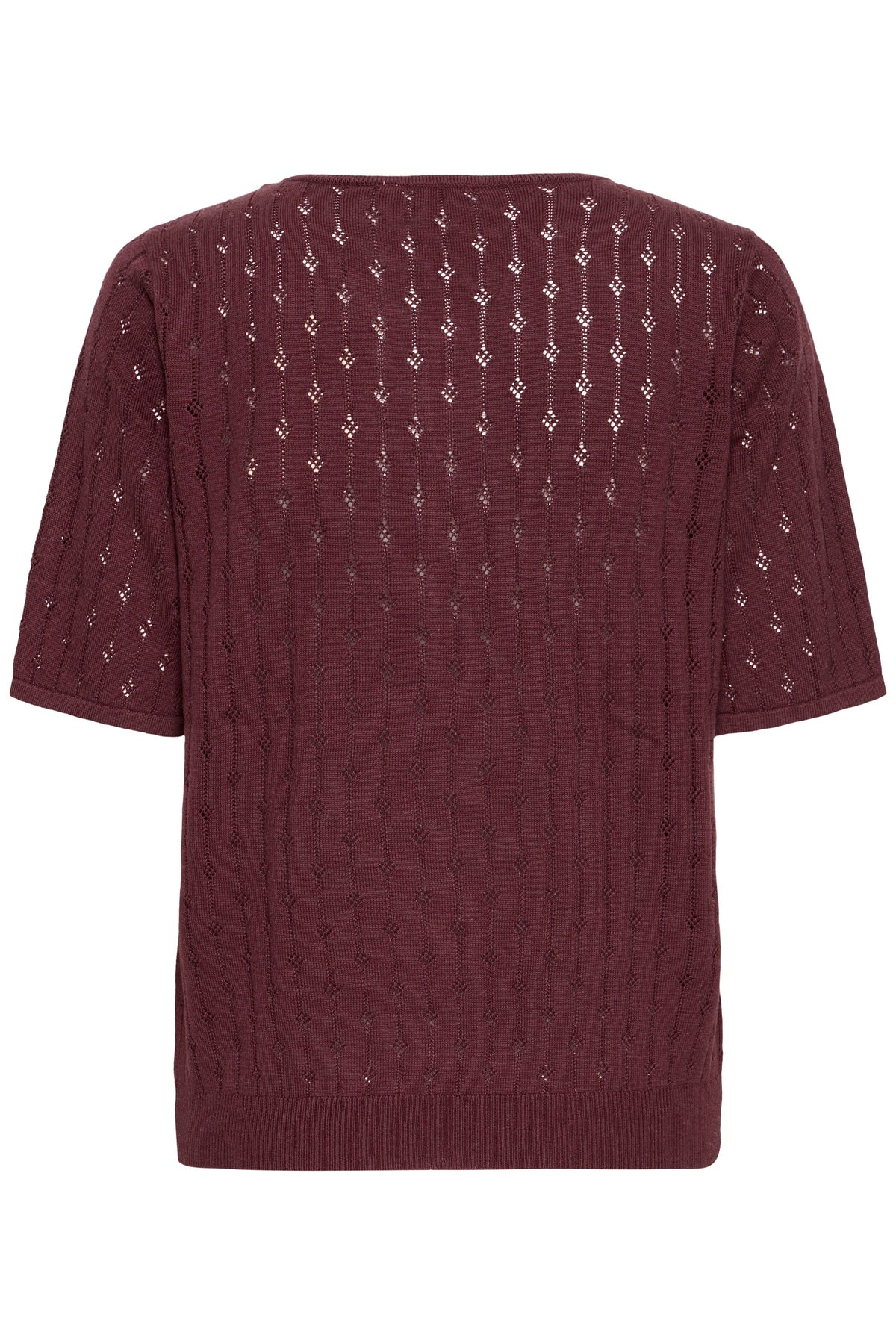Fransa Pointella Pullover 2 Fudge Rød