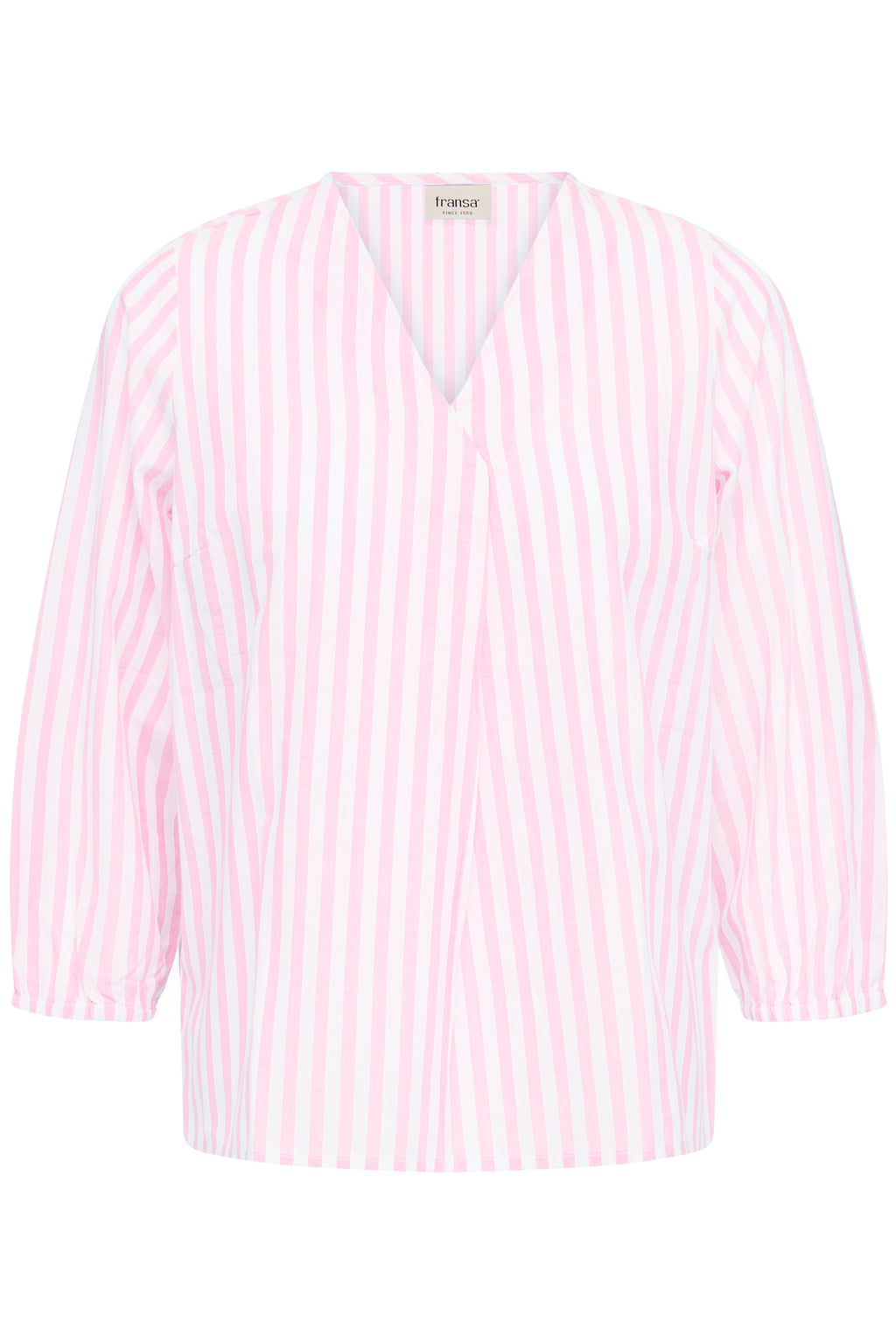 Fransa Catona Bluse 1 Stribet Cameo Pink