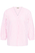 Fransa Catona Bluse 1 Stribet Cameo Pink