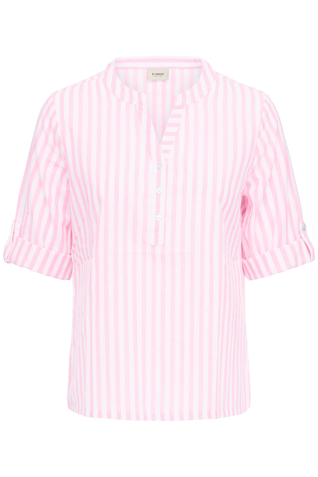 Fransa Catona Bluse 2 Stribet Cameo Pink