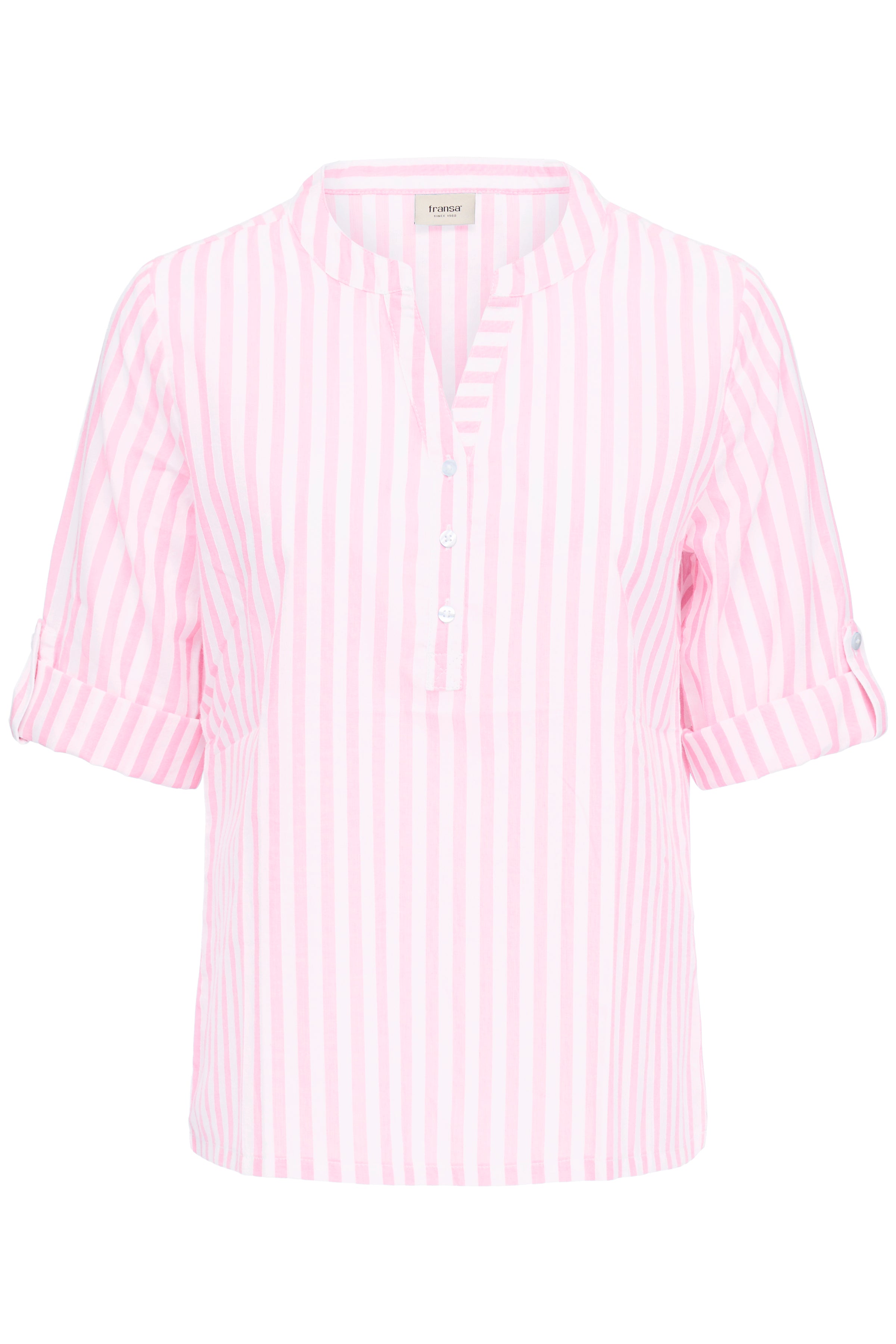 Fransa Catona Bluse 2 Stribet Cameo Pink
