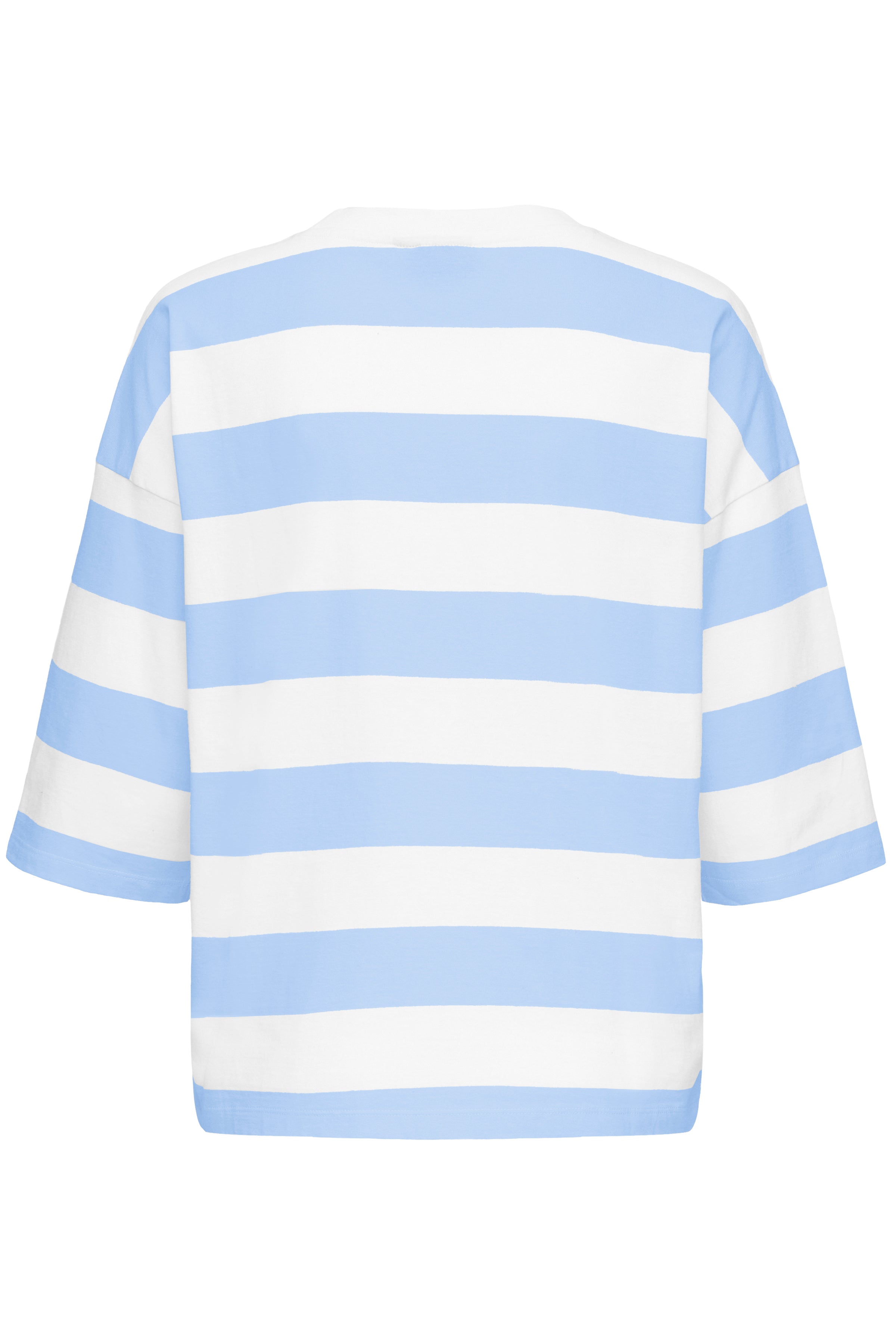 Fransa Milda T-shirt 1 Stribet Hvid w Dellia Blå