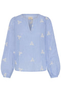 Fransa Vittoria 1 Bluse Stribet Navy Blå
