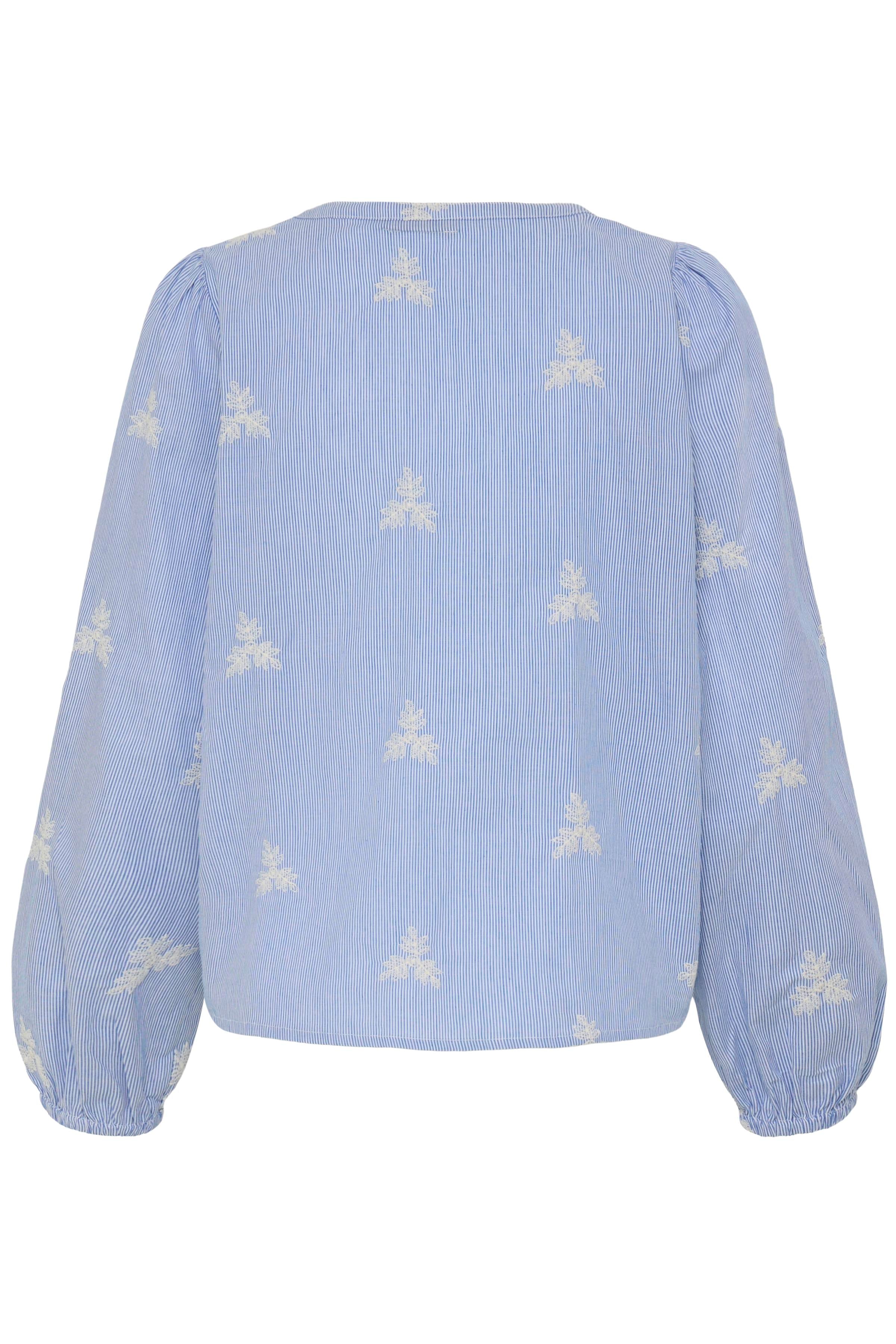 Fransa Vittoria 1 Bluse Stribet Navy Blå