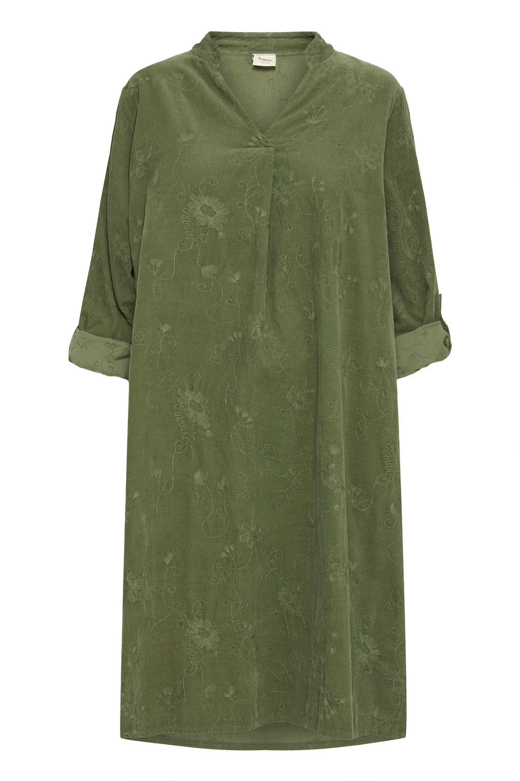 Fransa Corda Kjole 1 Dusty Olive Grøn