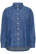 Fransa Calantha Skjorte 1 Denim Mid Blå