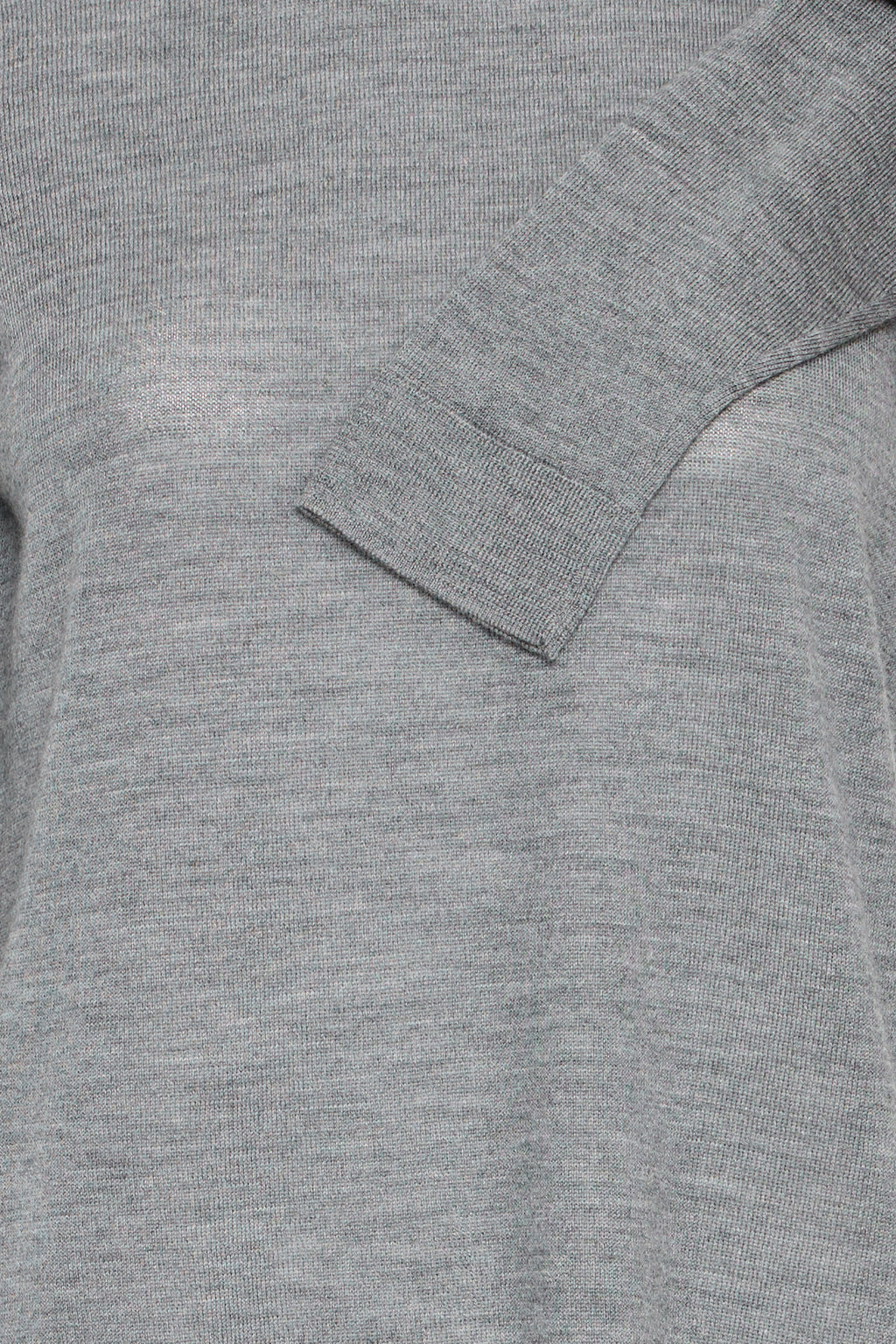 Fransa Woolina Pullover 2 Pinstripe Grå