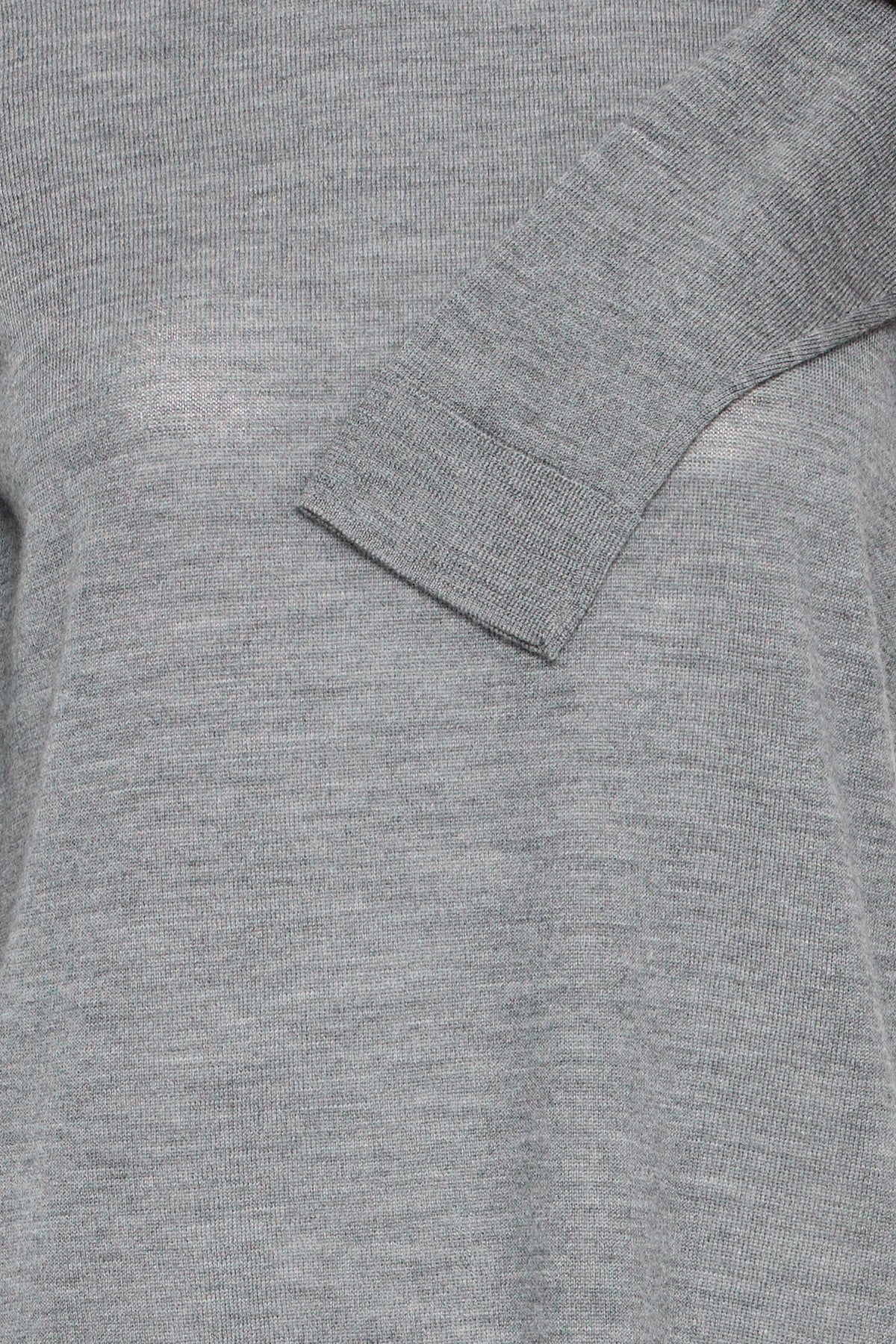 Fransa Woolina Pullover 2 Pinstripe Grå