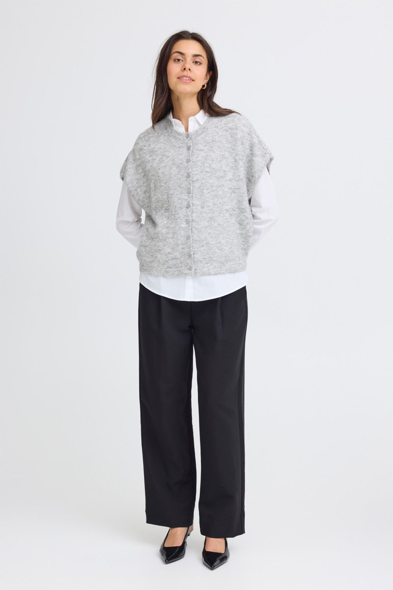 Fransa Sanny Cardigan 5 Light Grå Melange