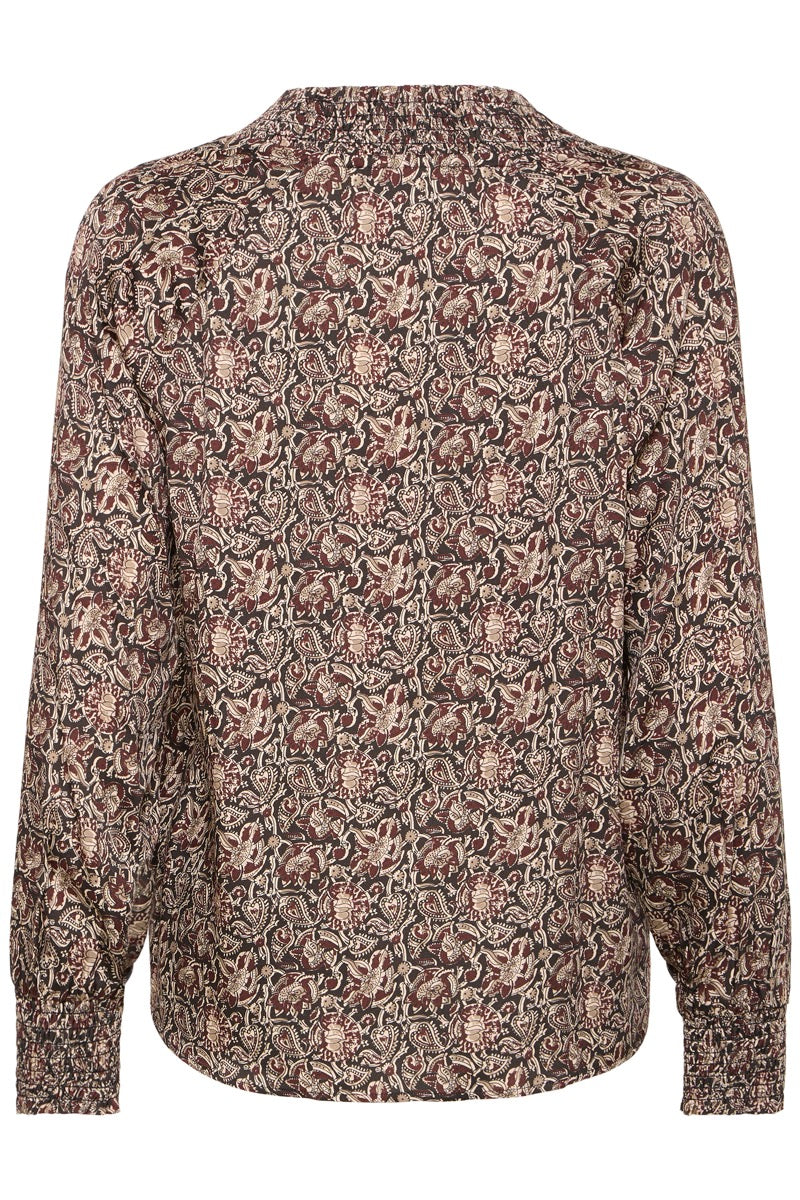 Fransa Gladis Bluse 2 Non Paisley Sort Rød