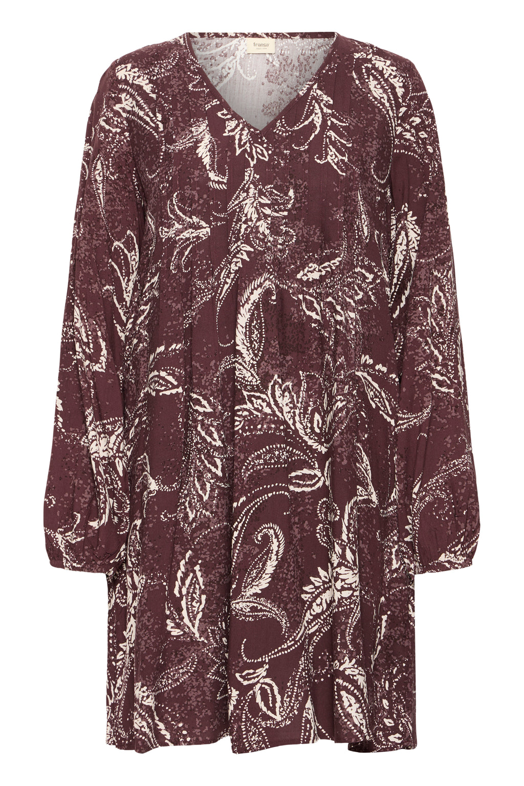 Fransa Kiki Kjole 5 Paisley Fudge