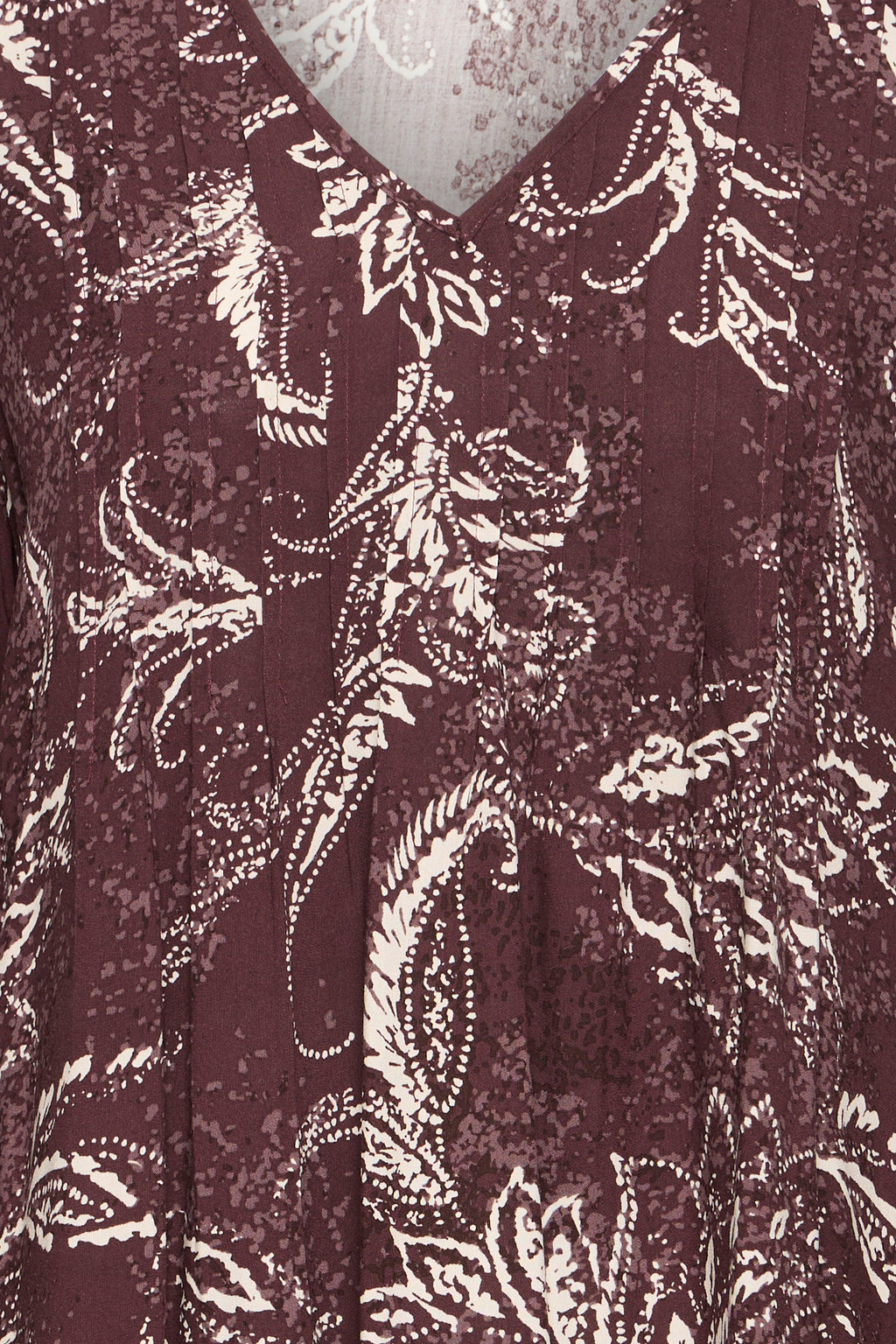 Fransa Kiki Kjole 5 Paisley Fudge
