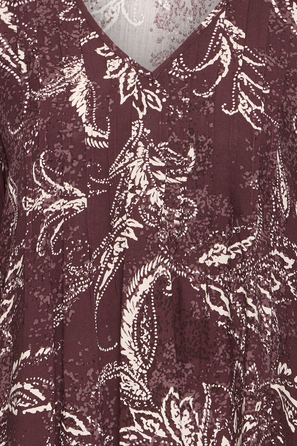 Fransa Kiki Kjole 5 Paisley Fudge