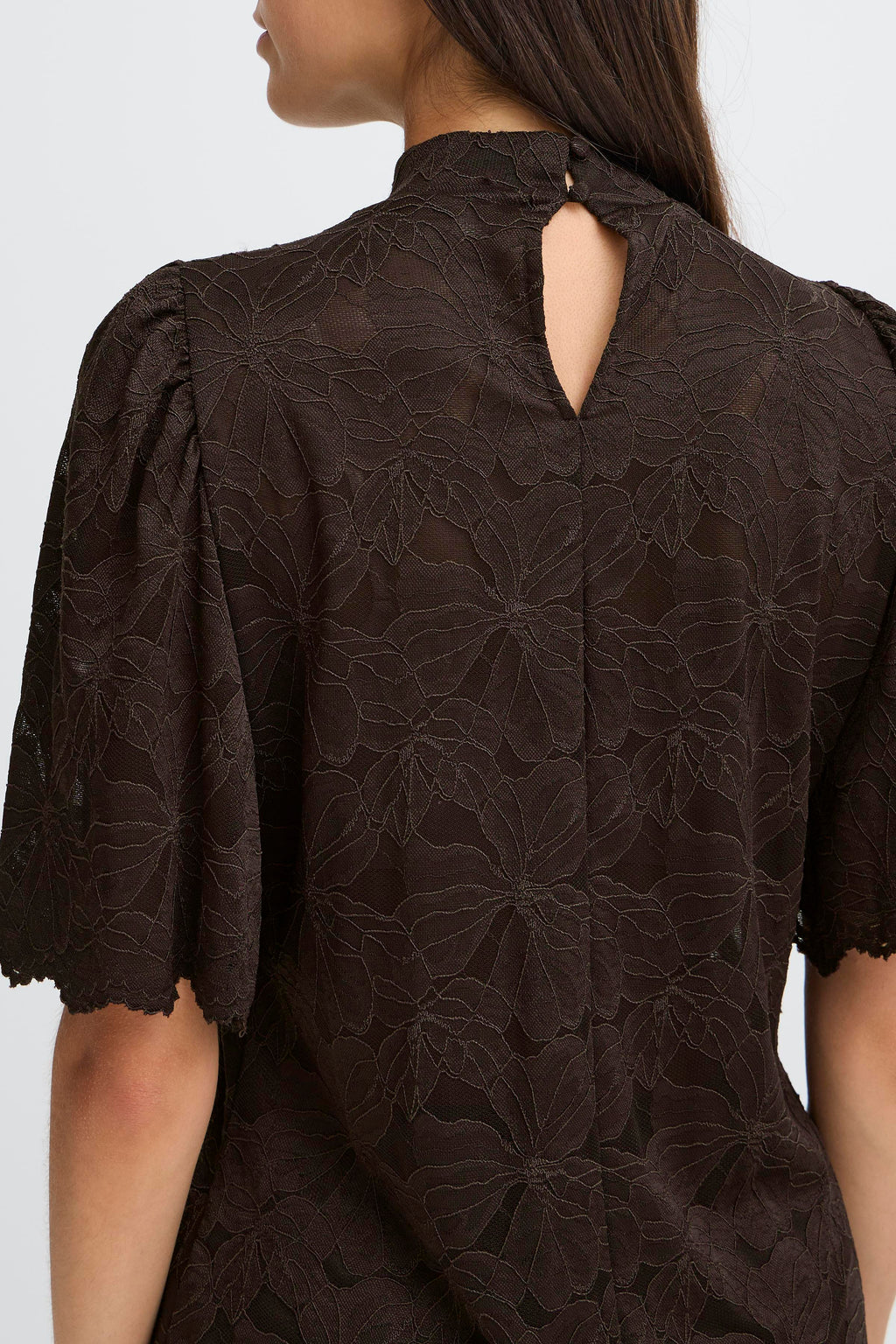 Fransa Mirabella 1 Bluse Chocolate Torte Mørk Brun