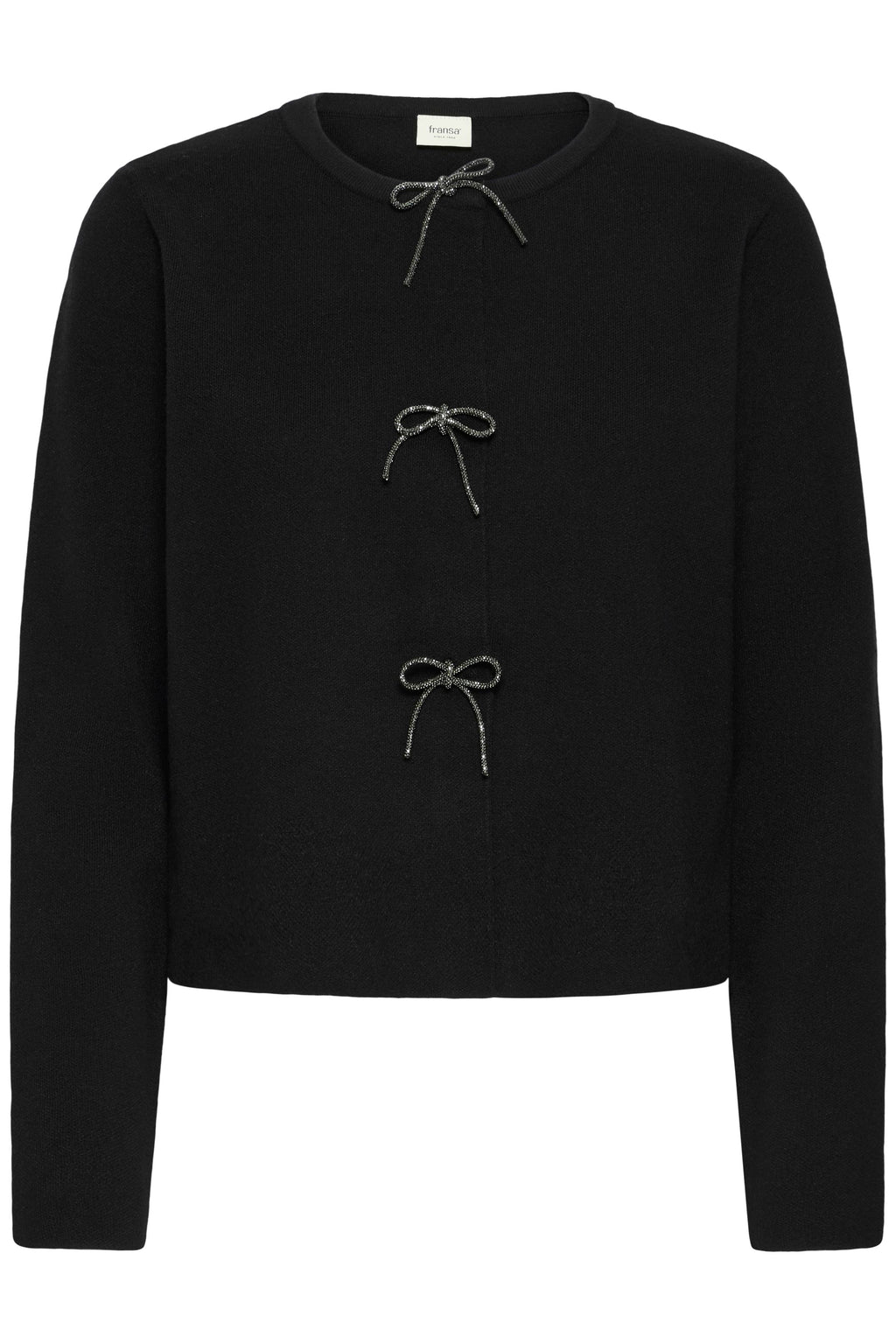 Fransa Sally 6 Cardigan Meteorite Sort
