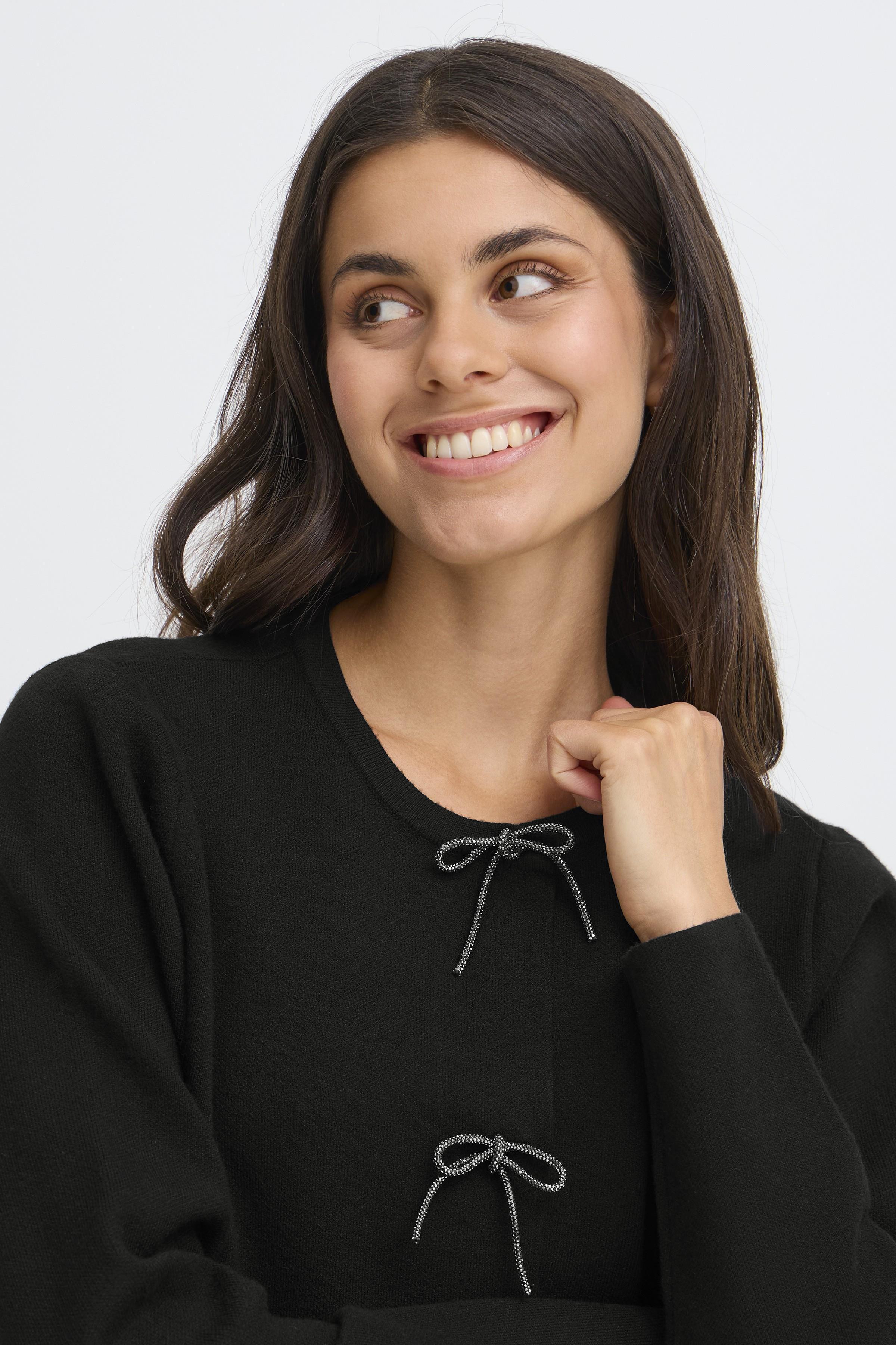 Fransa Sally 6 Cardigan Meteorite Sort