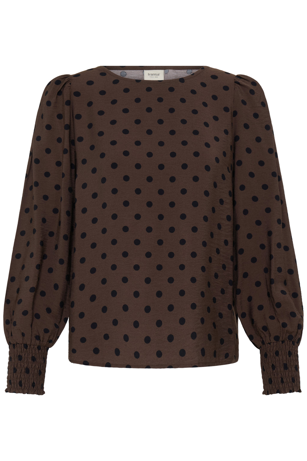 Fransa Adara Bluse 3 Prikker Hot Fudge Brun