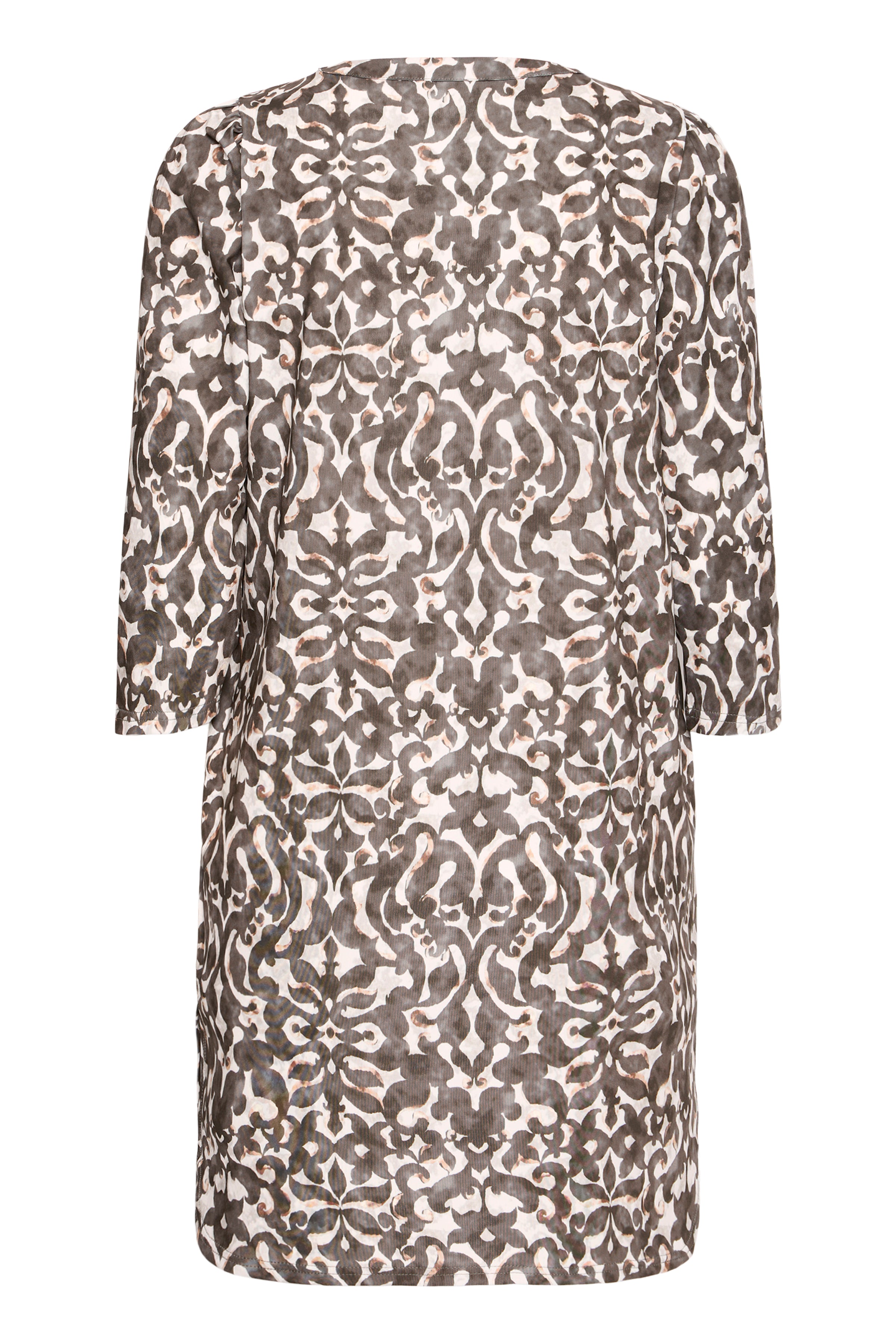 Fransa Seen Tunika 3 Boho Bloom Smokey Olive Grøn