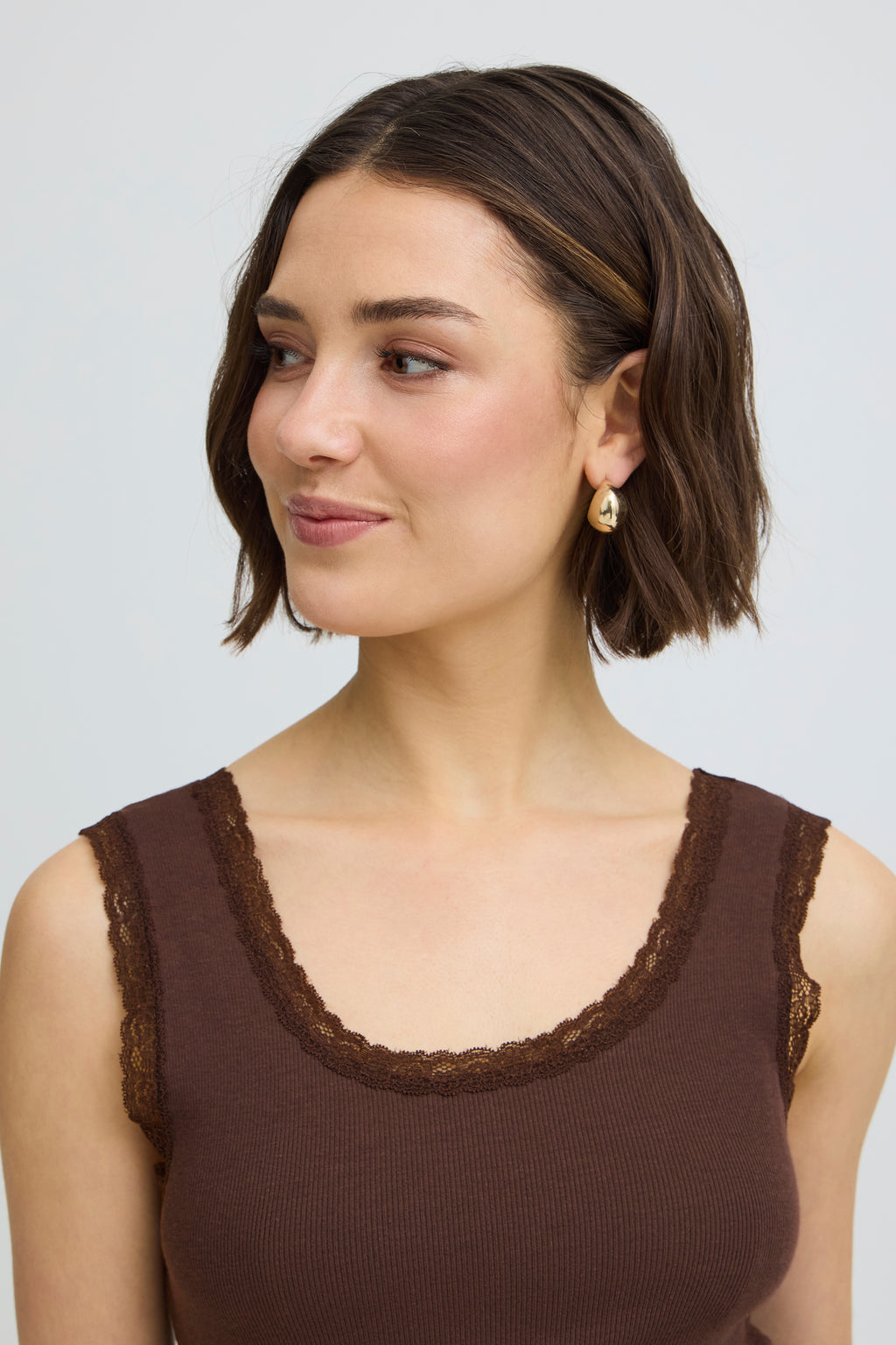 Fransa Hizamond Top 22 Chocolate Plum Brun