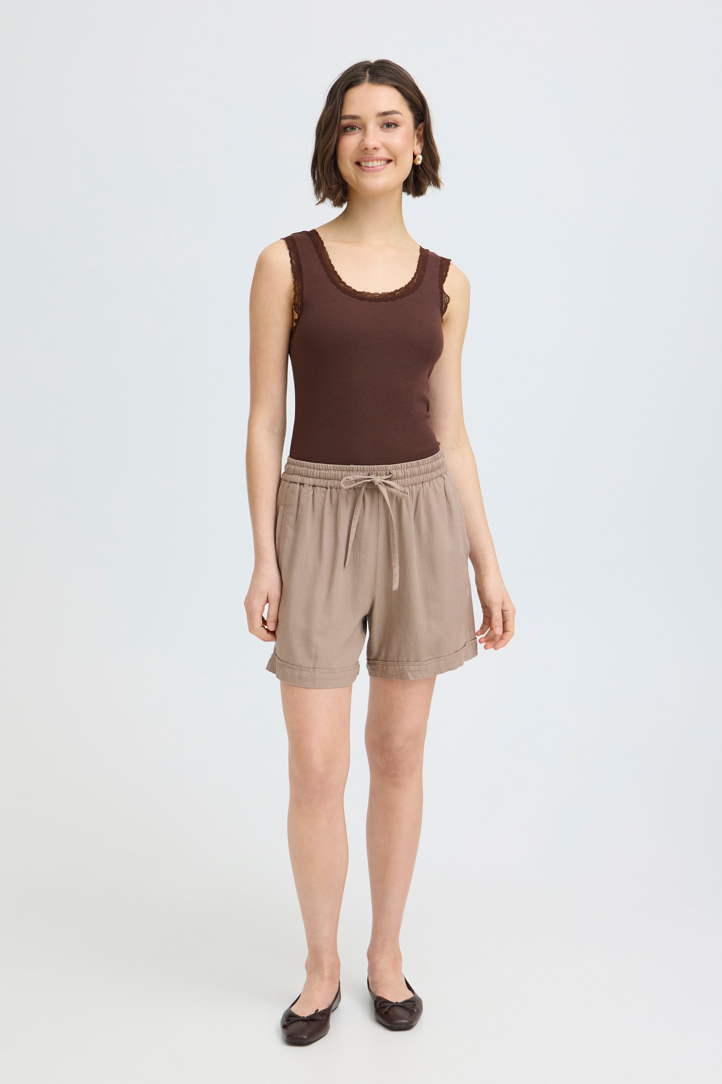 Fransa Hizamond Top 22 Chocolate Plum Brun