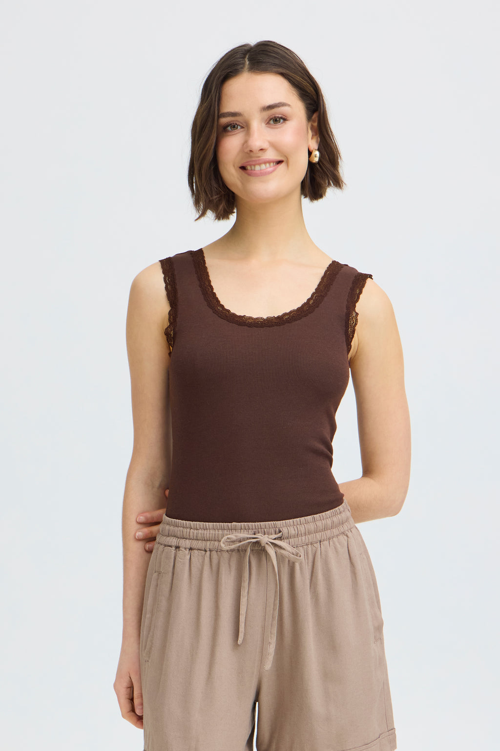Fransa Hizamond Top 22 Chocolate Plum Brun