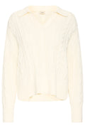 Fransa Vivian Pullover 1 Whisper Hvid