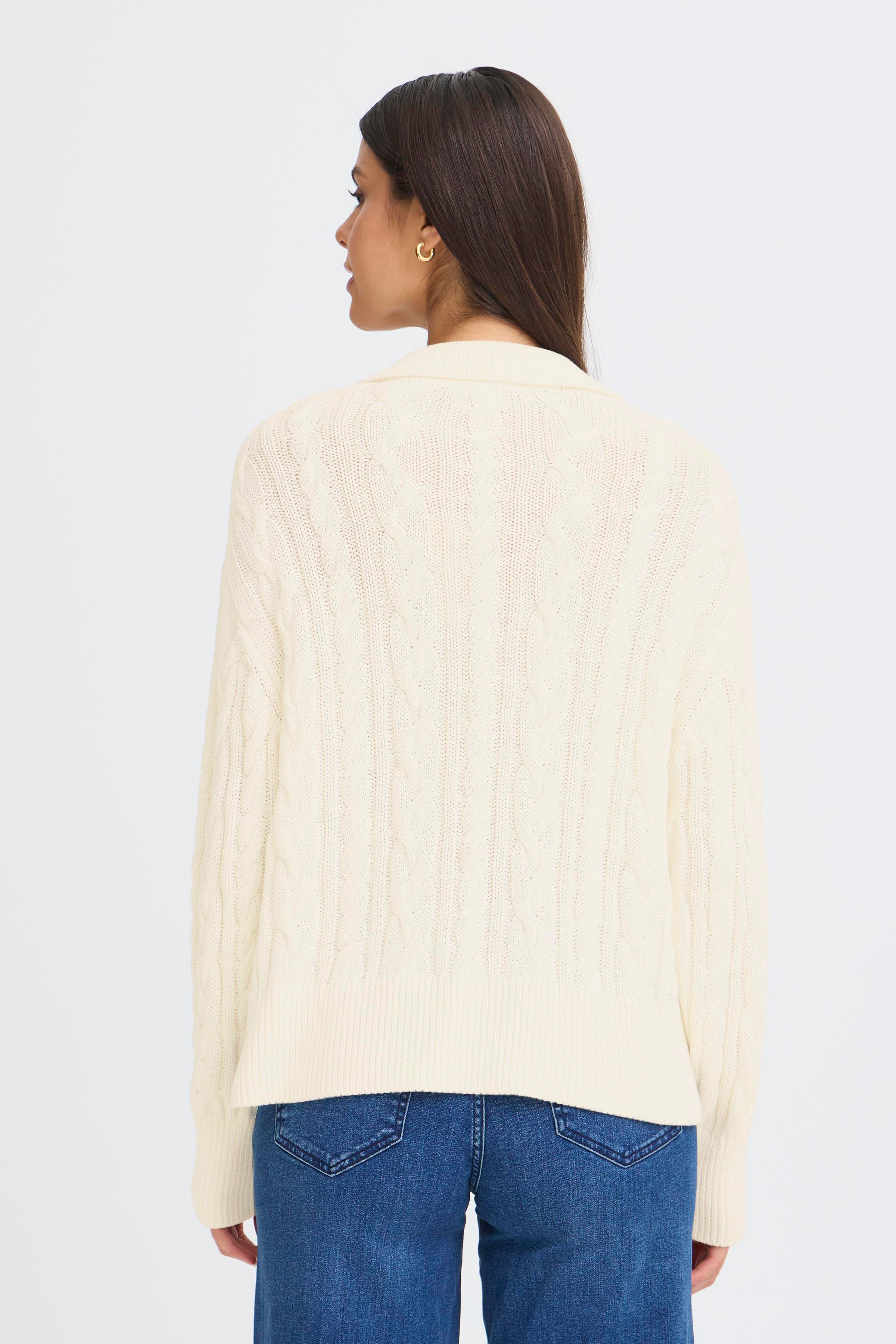 Fransa Vivian Pullover 1 Whisper Hvid