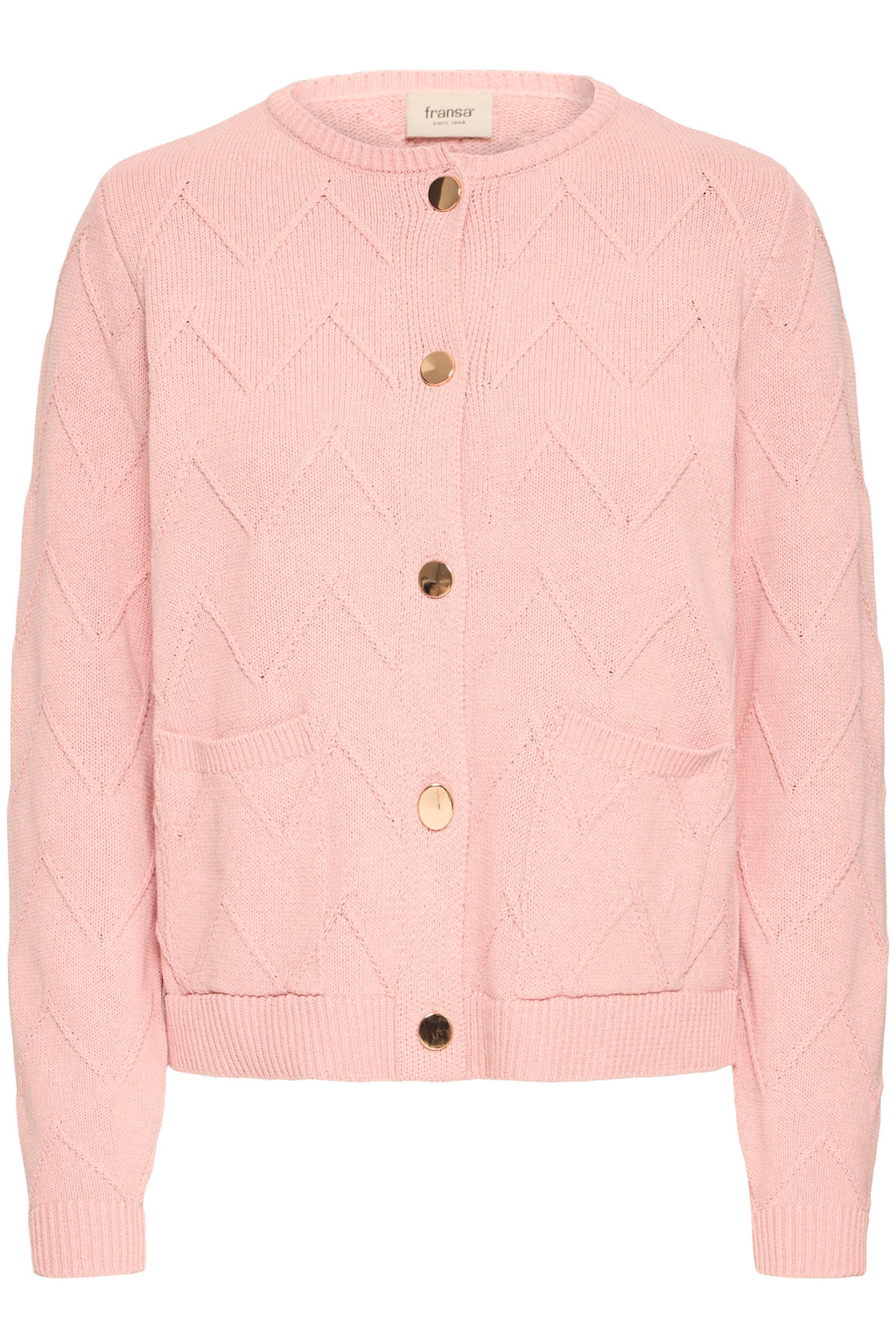 Fransa Nanni 1 Cardigan Pale Mauve Lyserød