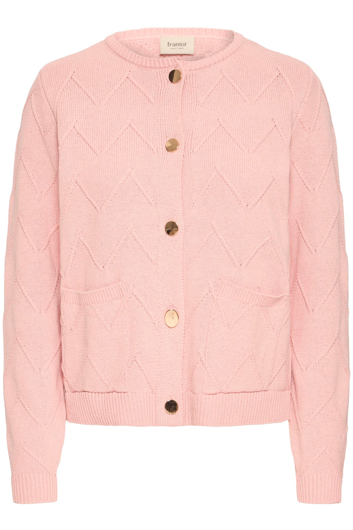 Fransa Nanni 1 Cardigan Pale Mauve Lyserød