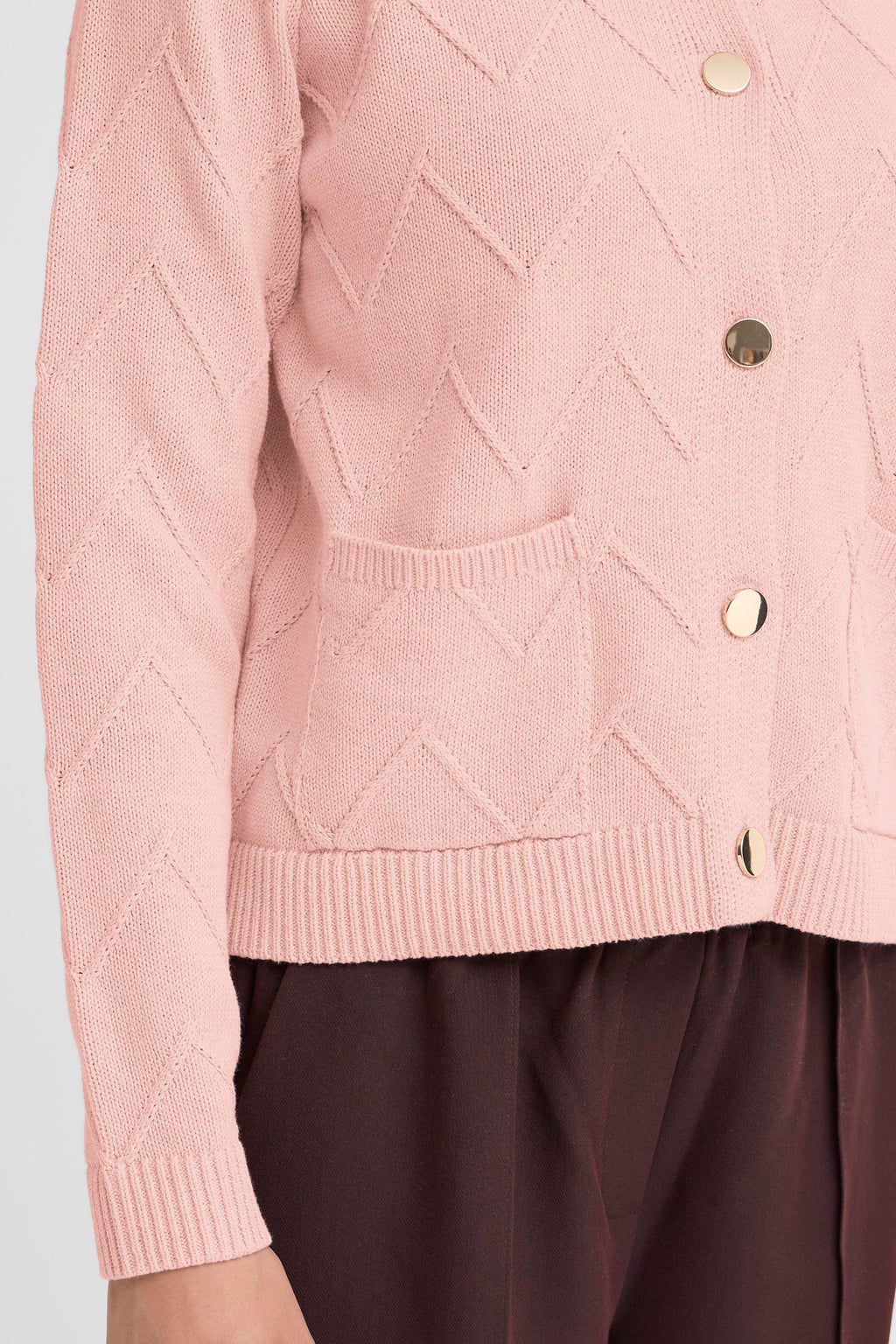 Fransa Nanni 1 Cardigan Pale Mauve Lyserød