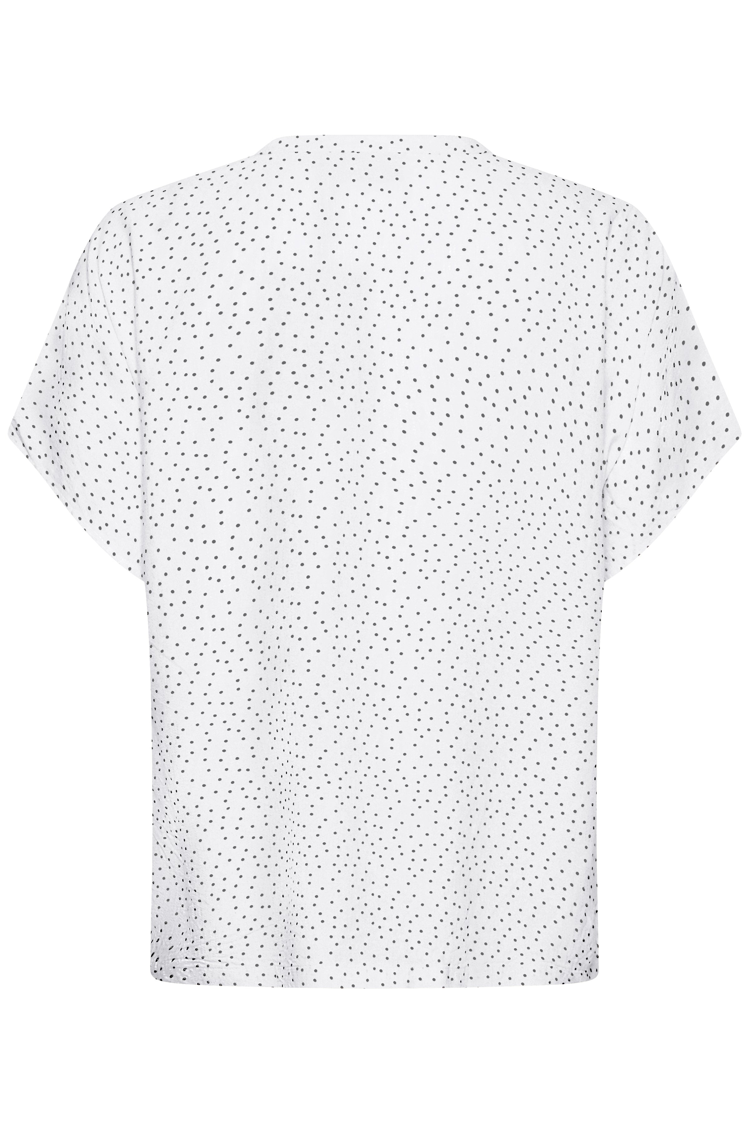 Fransa Laya Bluse 1 Prikker Sort Hvid