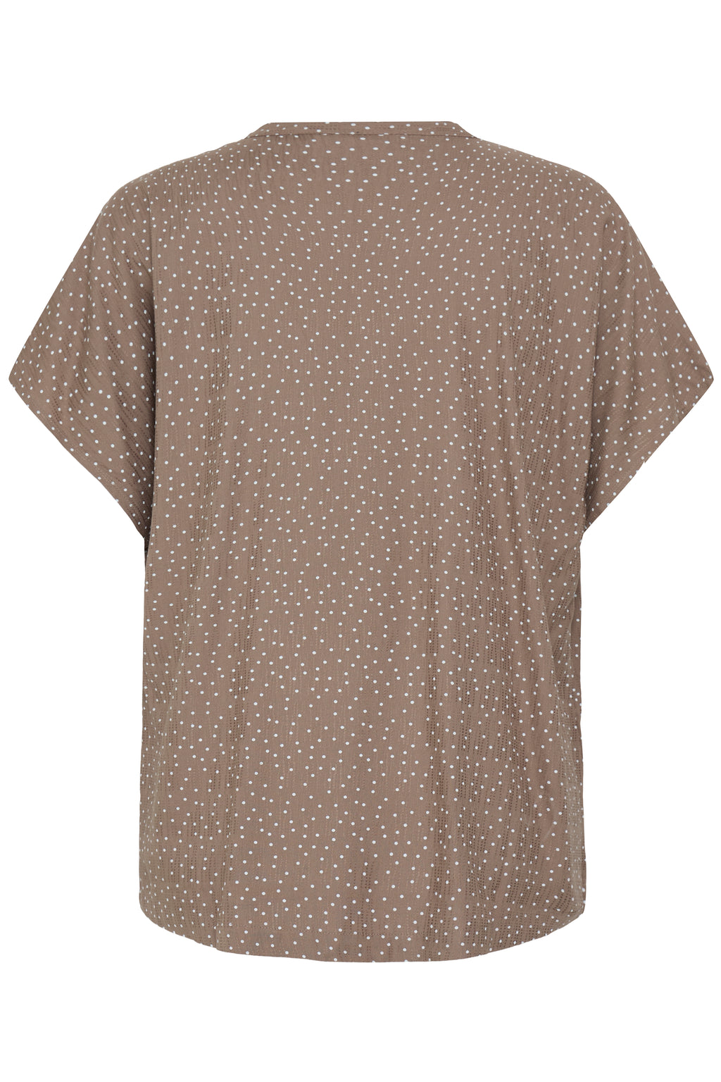 Fransa Laya Bluse 1 Prikker Mountain Hvid Brun