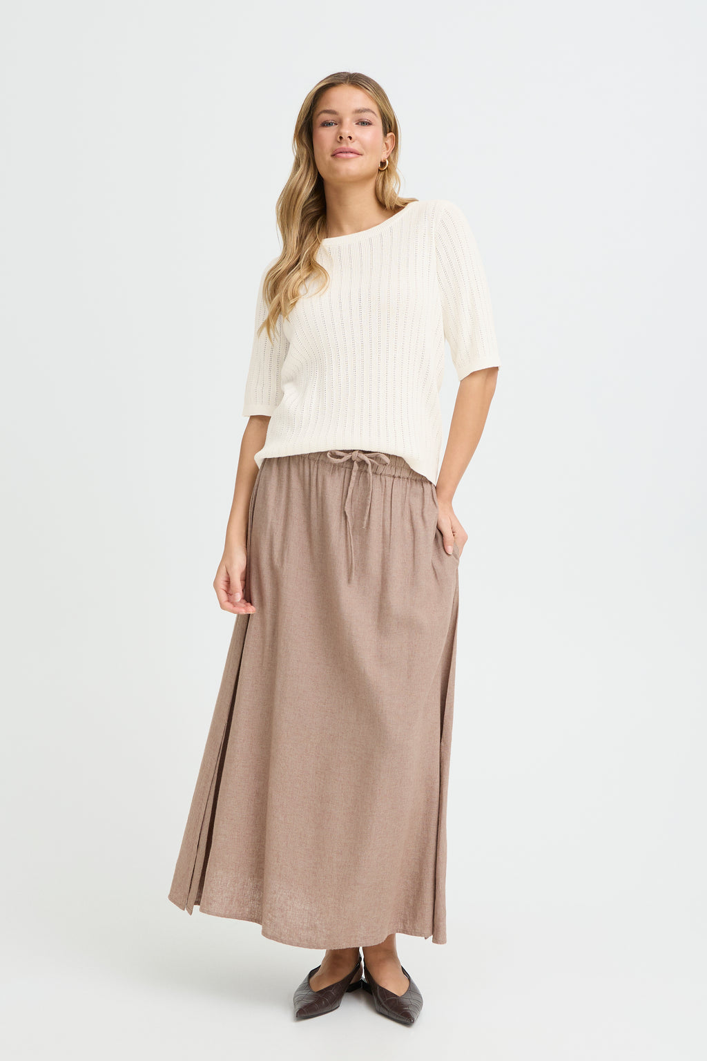 Fransa Cammy Pullover 1 Whisper Hvid