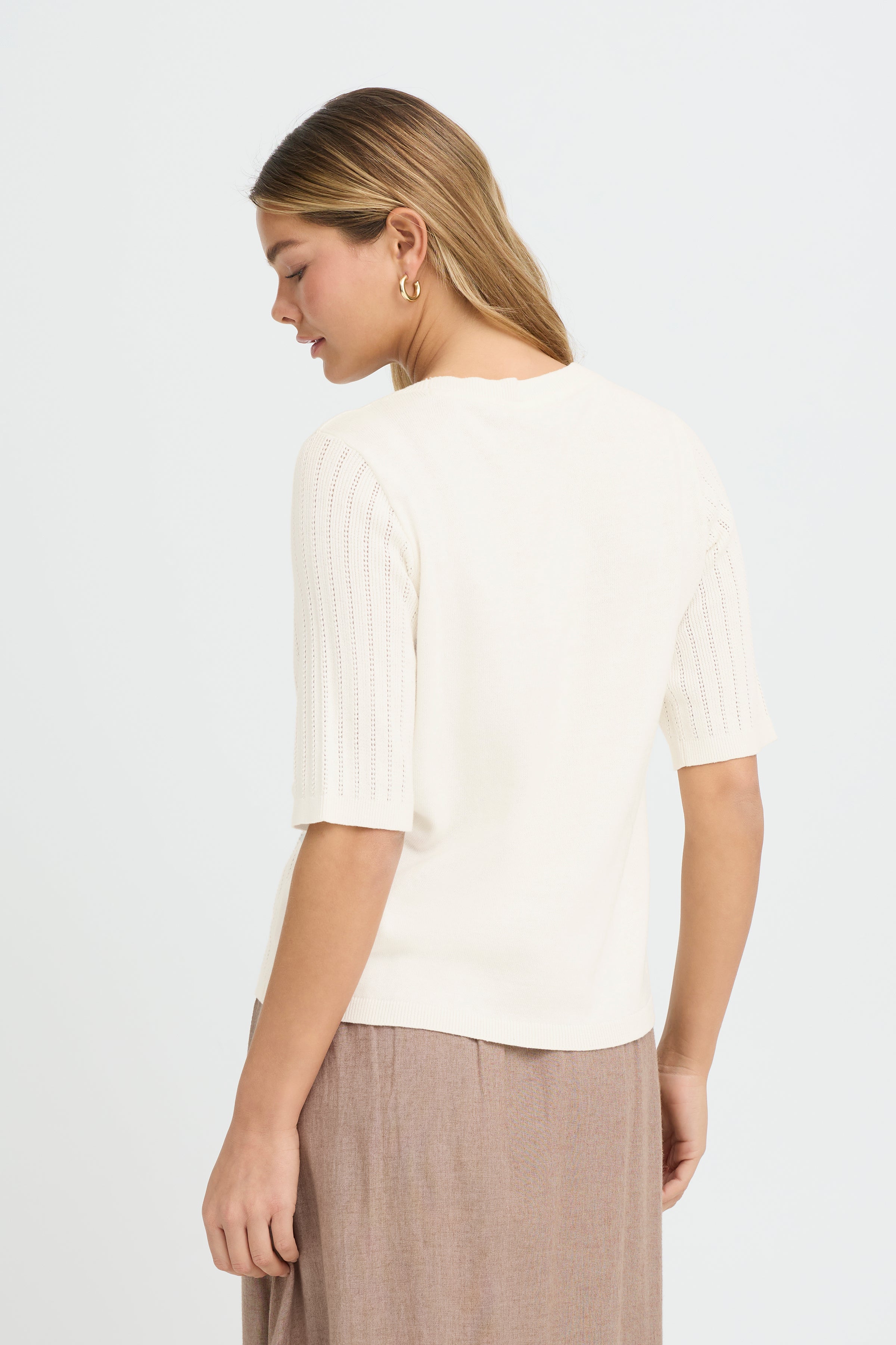 Fransa Cammy Pullover 1 Whisper Hvid